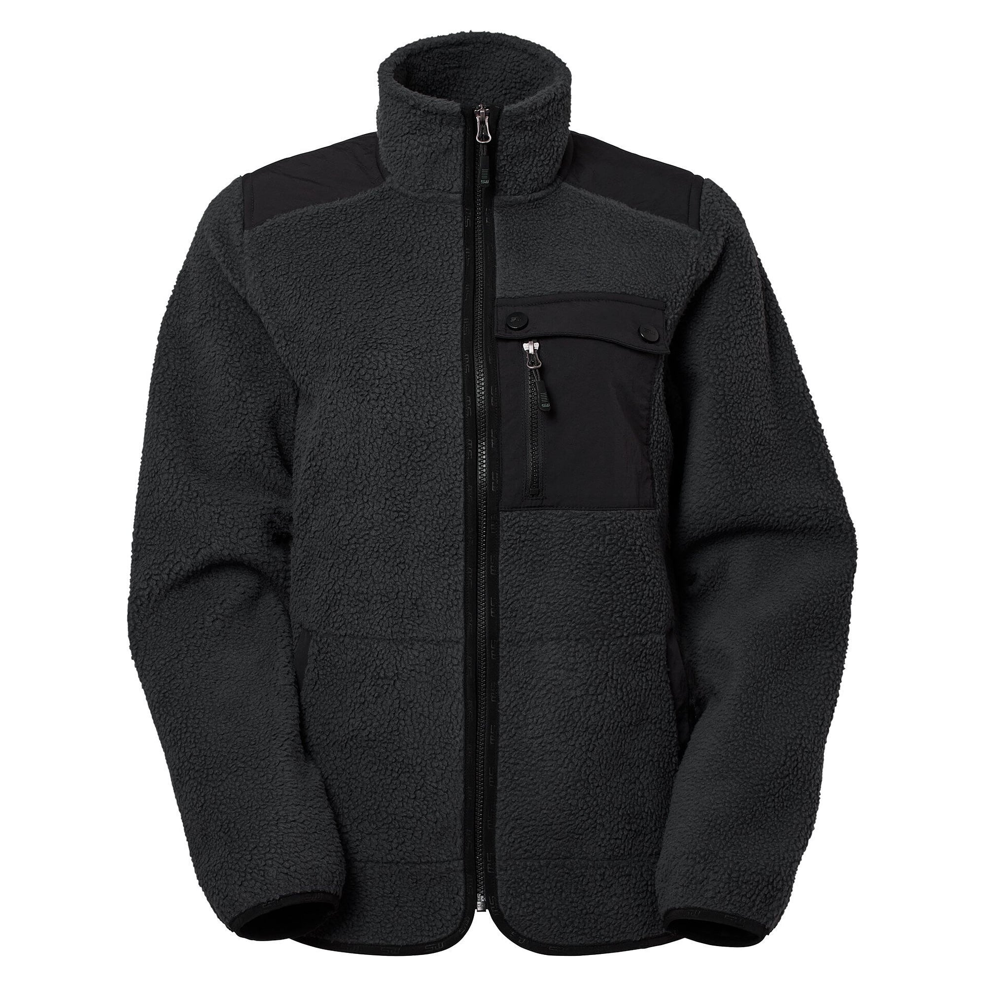 Veste polaire sherpa Polly pour femme en matière recyclée, gris foncé - South West 1000333021