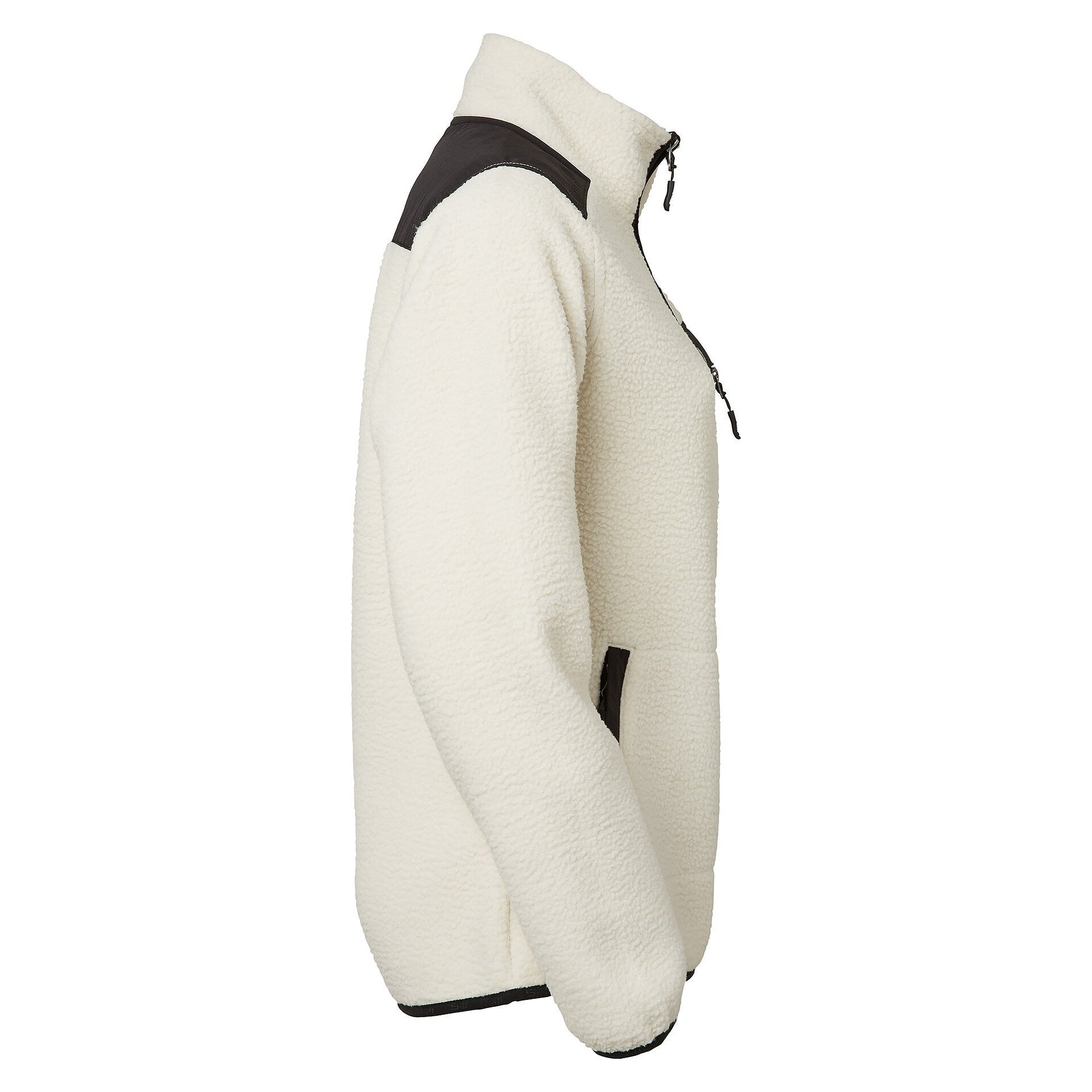 Veste polaire sherpa Polly pour femme en matière recyclée, blanc cassé - South West 1000333102