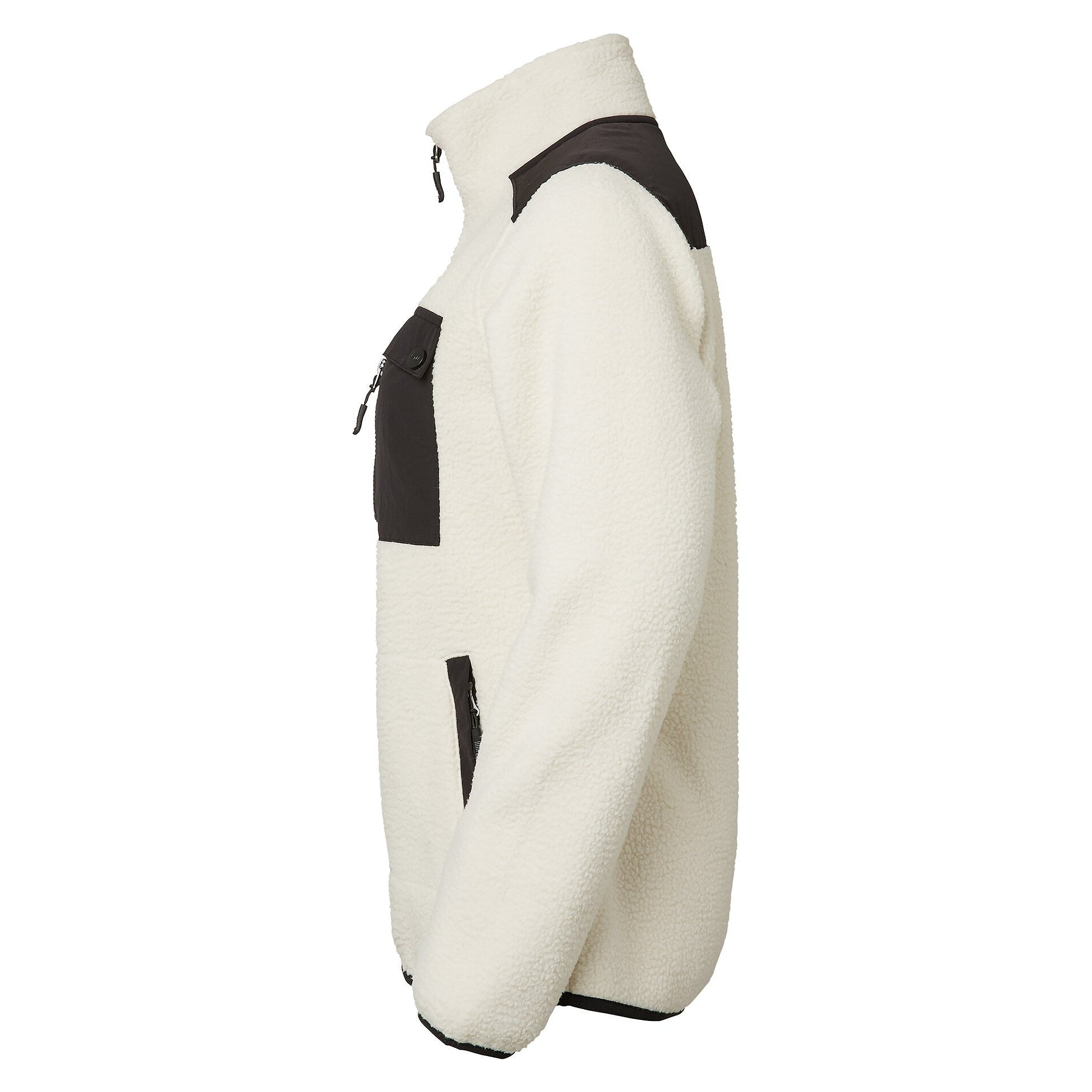 Veste polaire sherpa Polly pour femme en matière recyclée, blanc cassé - South West 1000333102