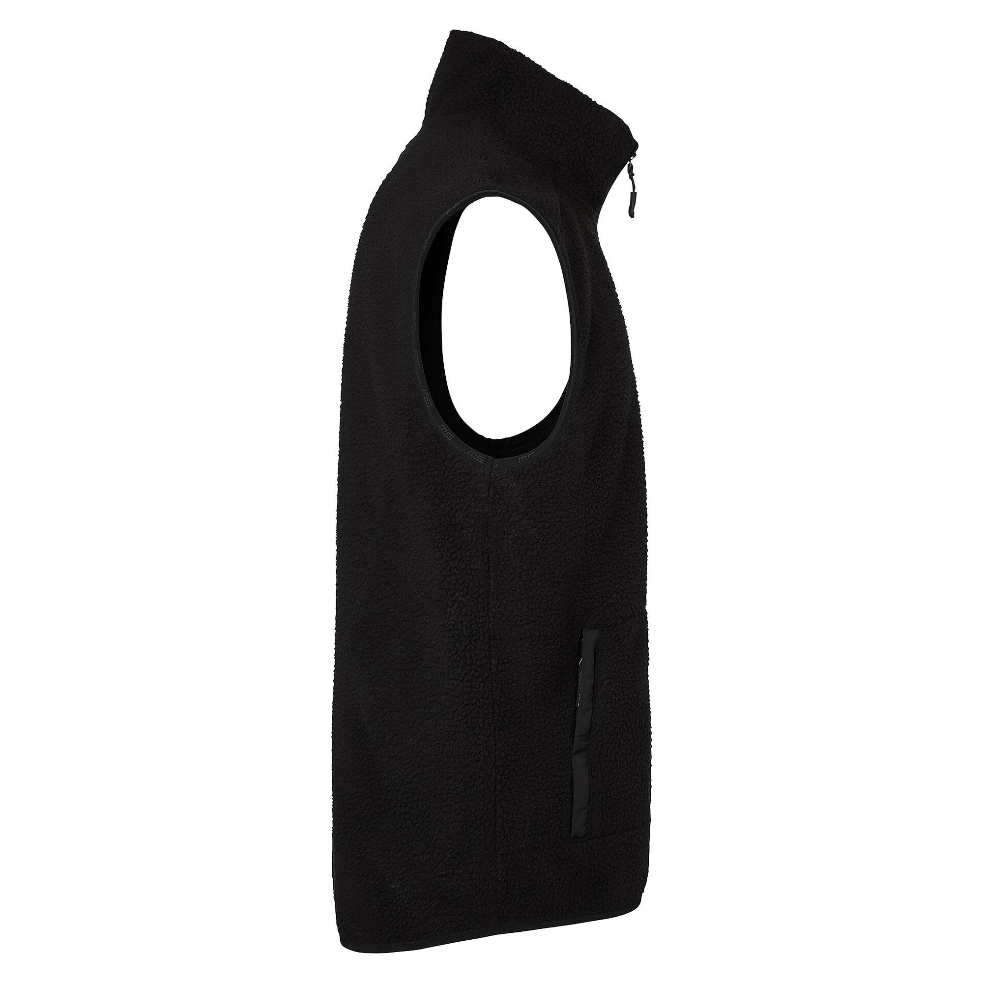 Gilet polaire homme Seth en polyester et nylon recyclés, noir - South West 1000334001