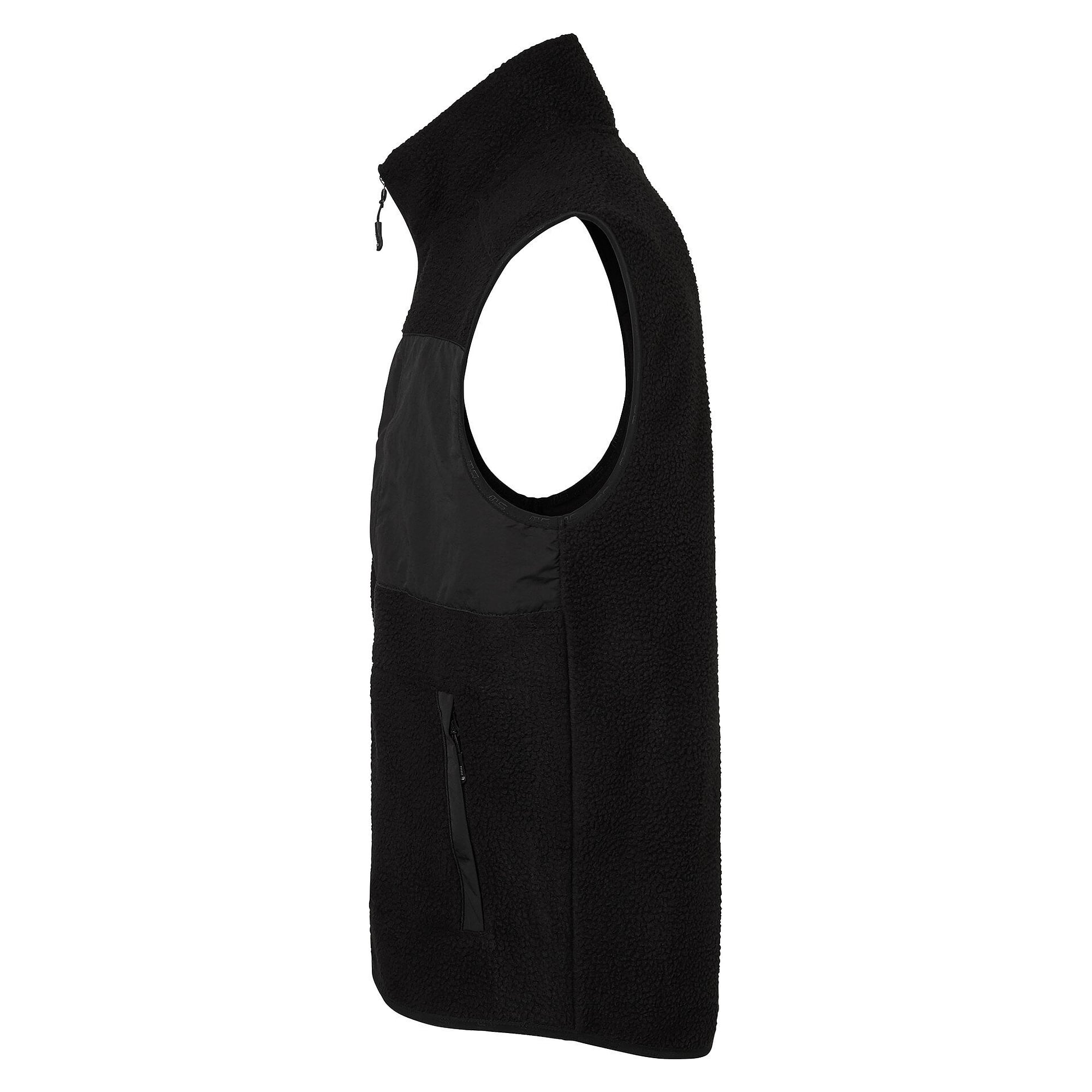 Gilet polaire homme Seth en polyester et nylon recyclés, noir - South West 1000334001