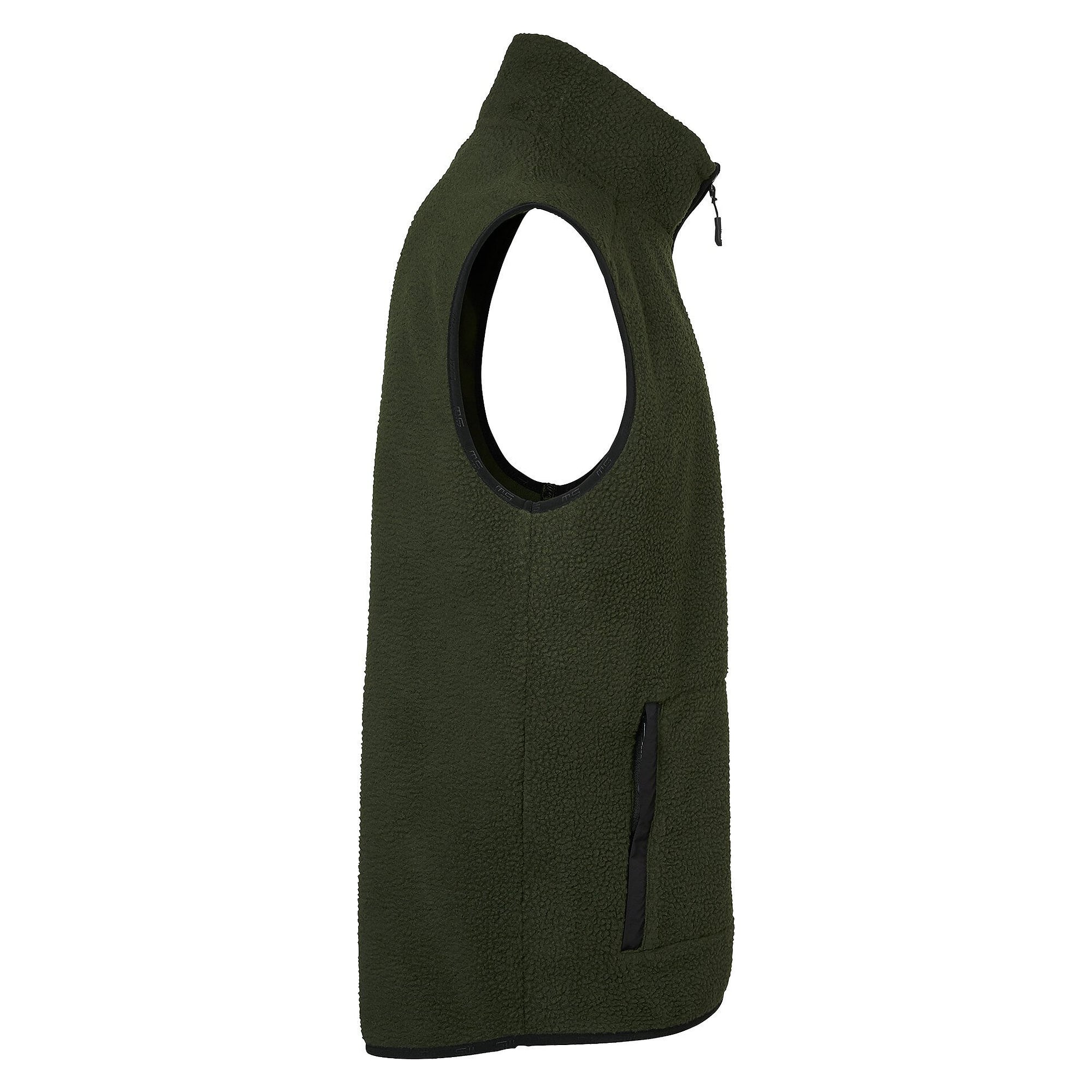 Fleeceweste Seth für Herren aus recyceltem Polyester und Nylon, dunkeloliv - South West 1000334303
