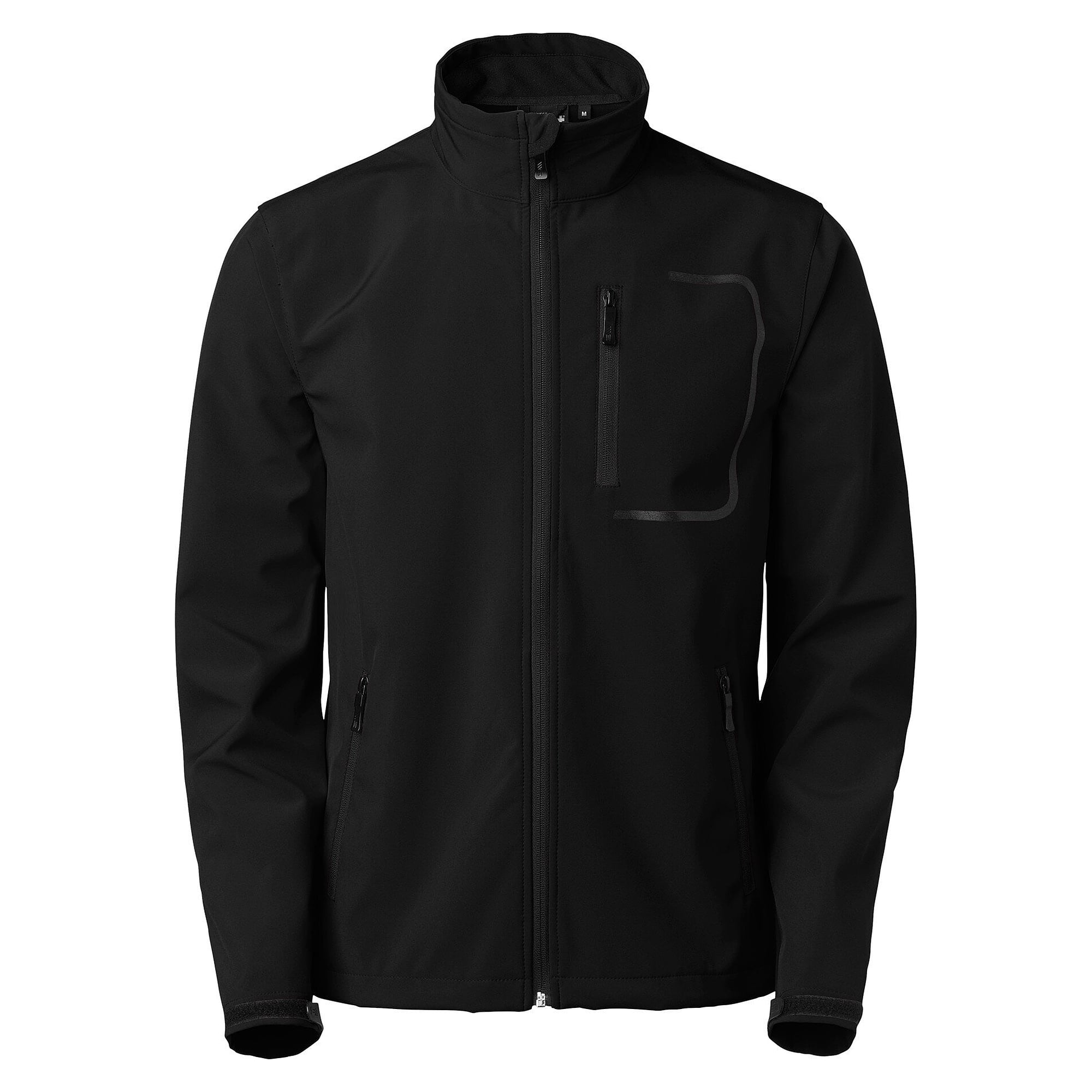 Veste softshell homme Atlantic avec membrane TPU, déperlante et coupe-vent, noire - South West 1000353001