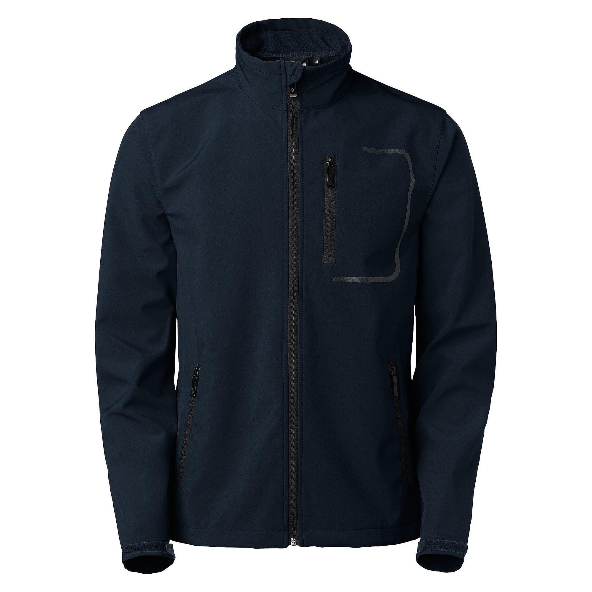 Veste softshell homme Atlantic avec membrane TPU, déperlante et coupe-vent, bleu marine - South West 1000353403