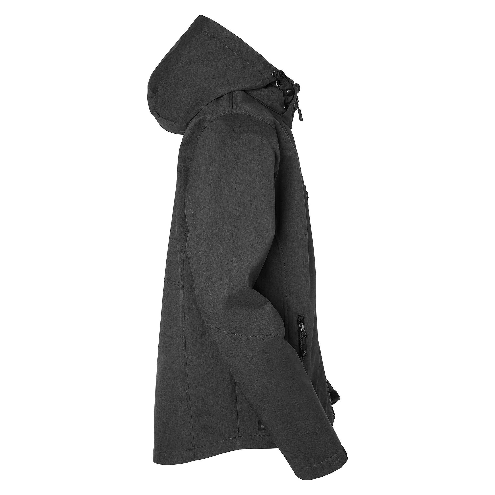 Softshelljacke Jack für Herren mit Kapuze, winddicht, wasserabweisend 3.000 mm, dunkelgrau - South West 1000355021