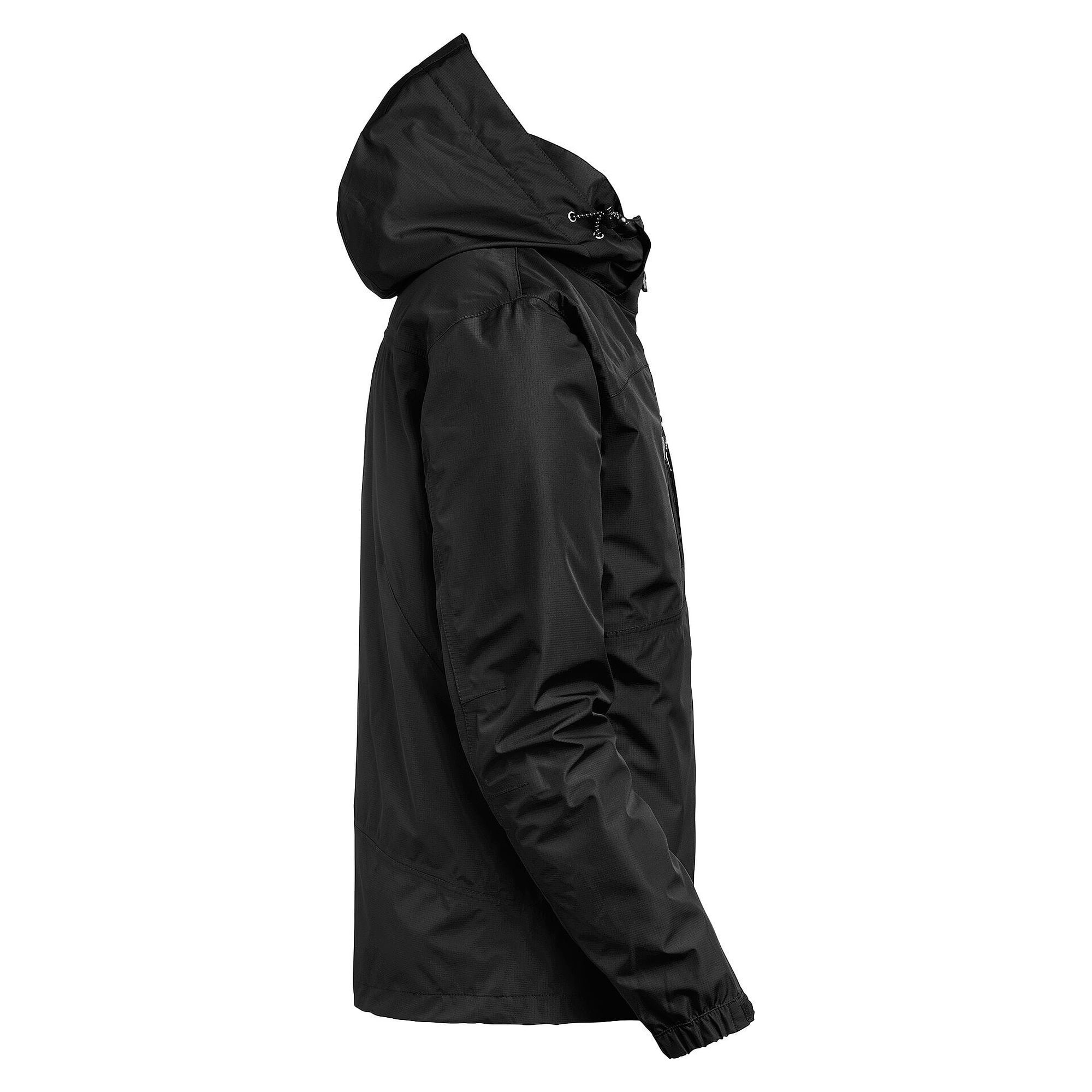 Veste shell homme Ames, coupe-vent et imperméable, ripstop, 10 000 mm, capuche amovible, noir - South West 1000356001