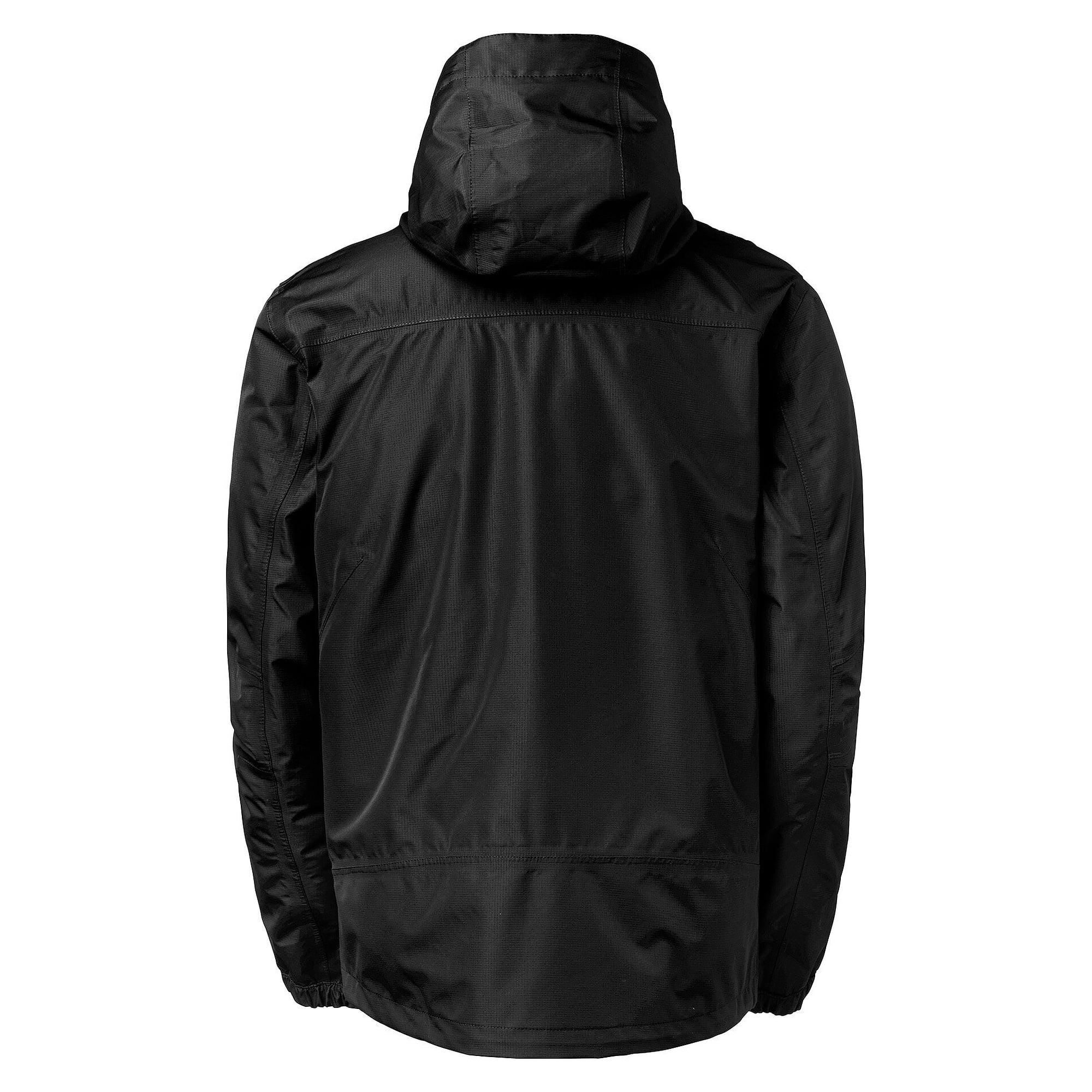 Veste shell homme Ames, coupe-vent et imperméable, ripstop, 10 000 mm, capuche amovible, noir - South West 1000356001