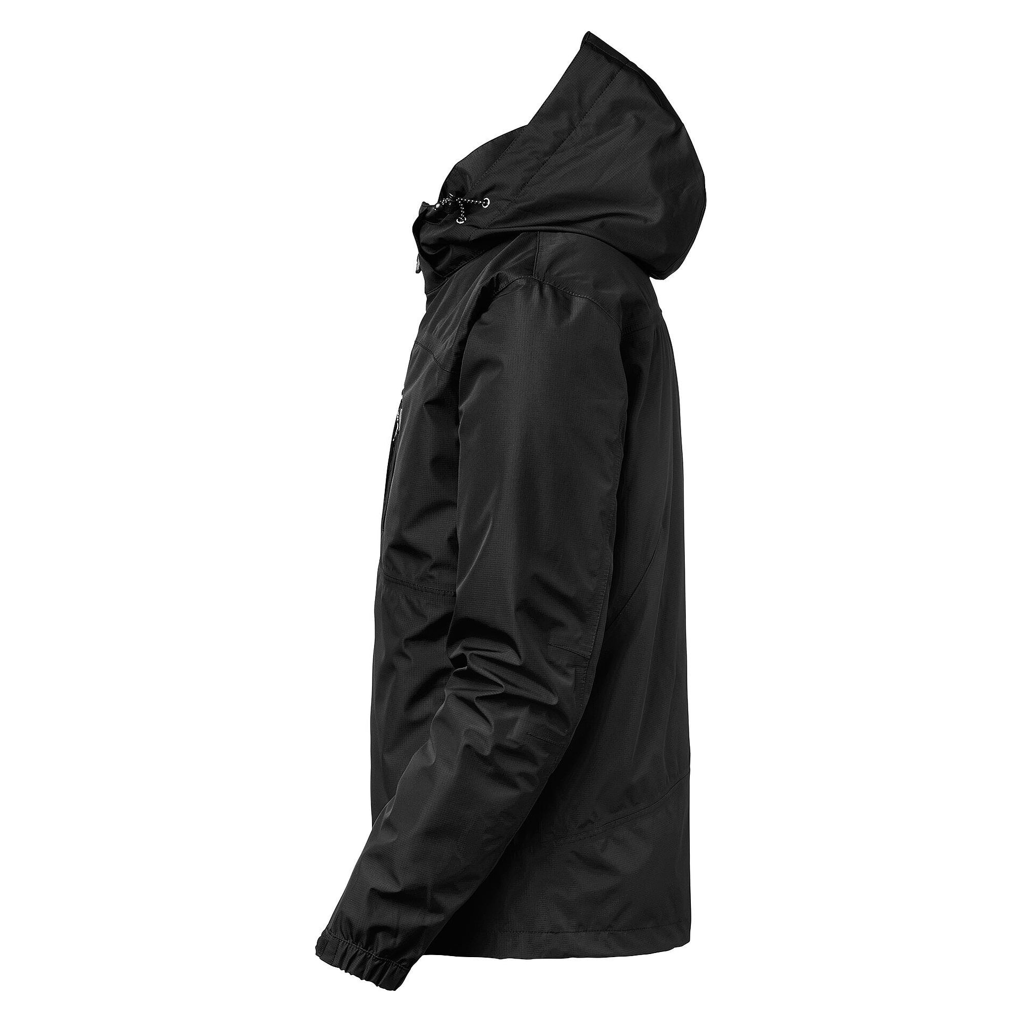 Veste shell homme Ames, coupe-vent et imperméable, ripstop, 10 000 mm, capuche amovible, noir - South West 1000356001