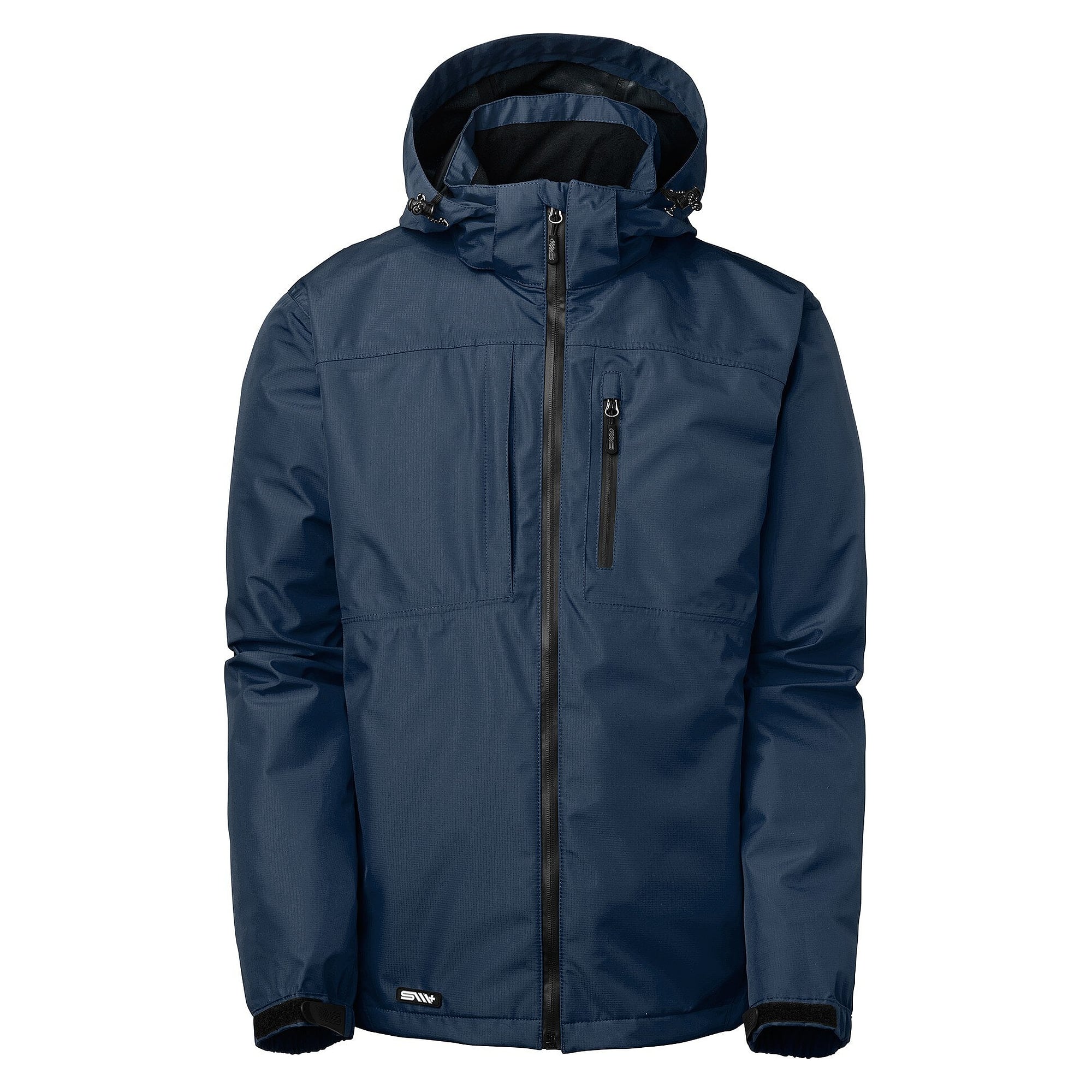 Herren-Shelljacke Ames, wind- und wasserdicht, Ripstop, 10.000 mm, abnehmbare Kapuze, marineblau - South West 1000356403
