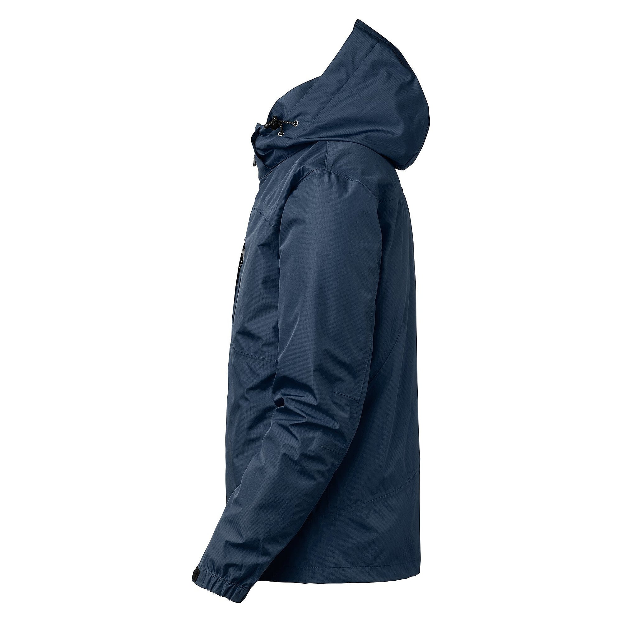 Veste shell homme Ames, coupe-vent et imperméable, ripstop, 10 000 mm, capuche amovible, bleu marine - South West 1000356403