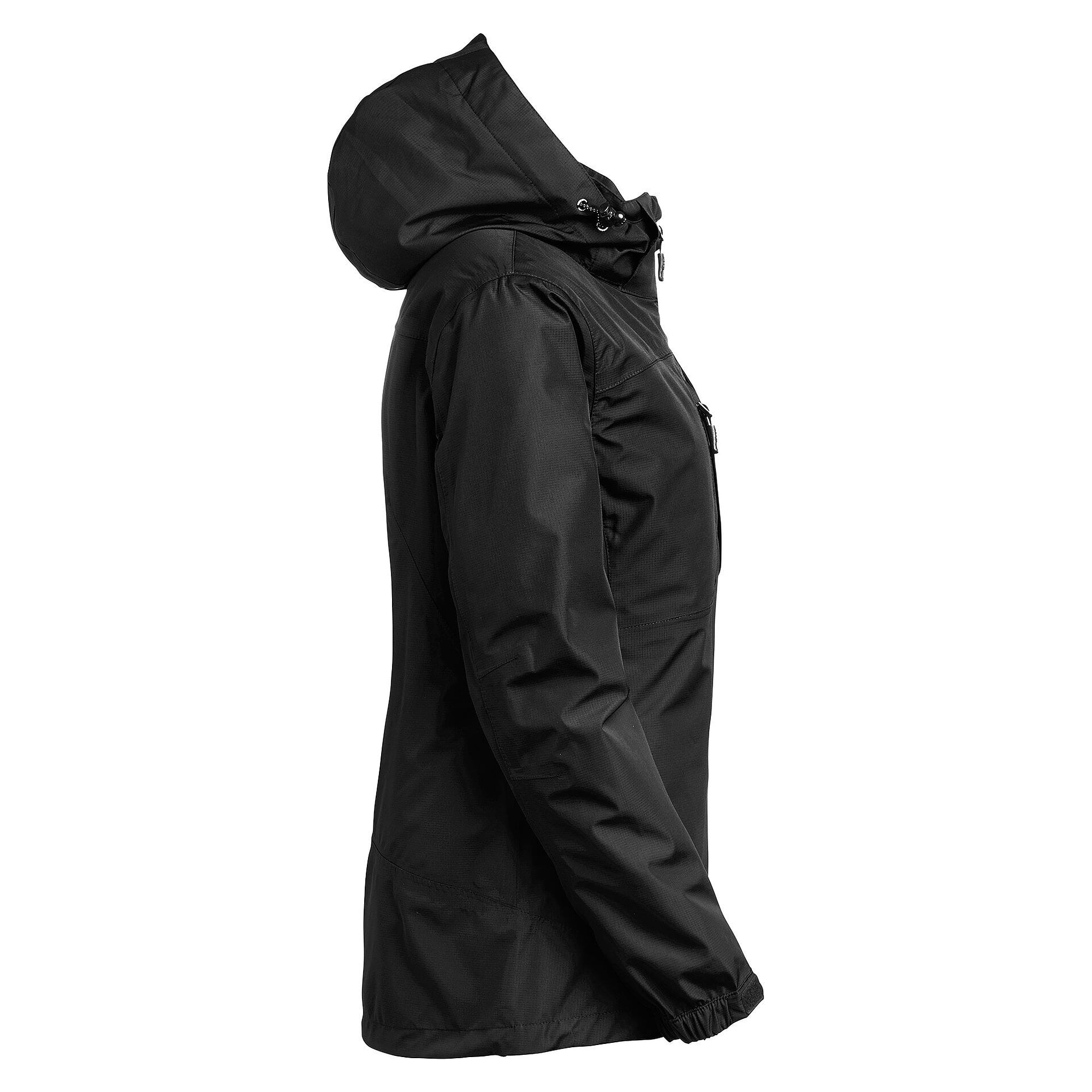Damen-Shelljacke Alma, wind- und wasserdicht, Ripstop, 10.000 mm, abnehmbare Kapuze, schwarz - South West 1000357001