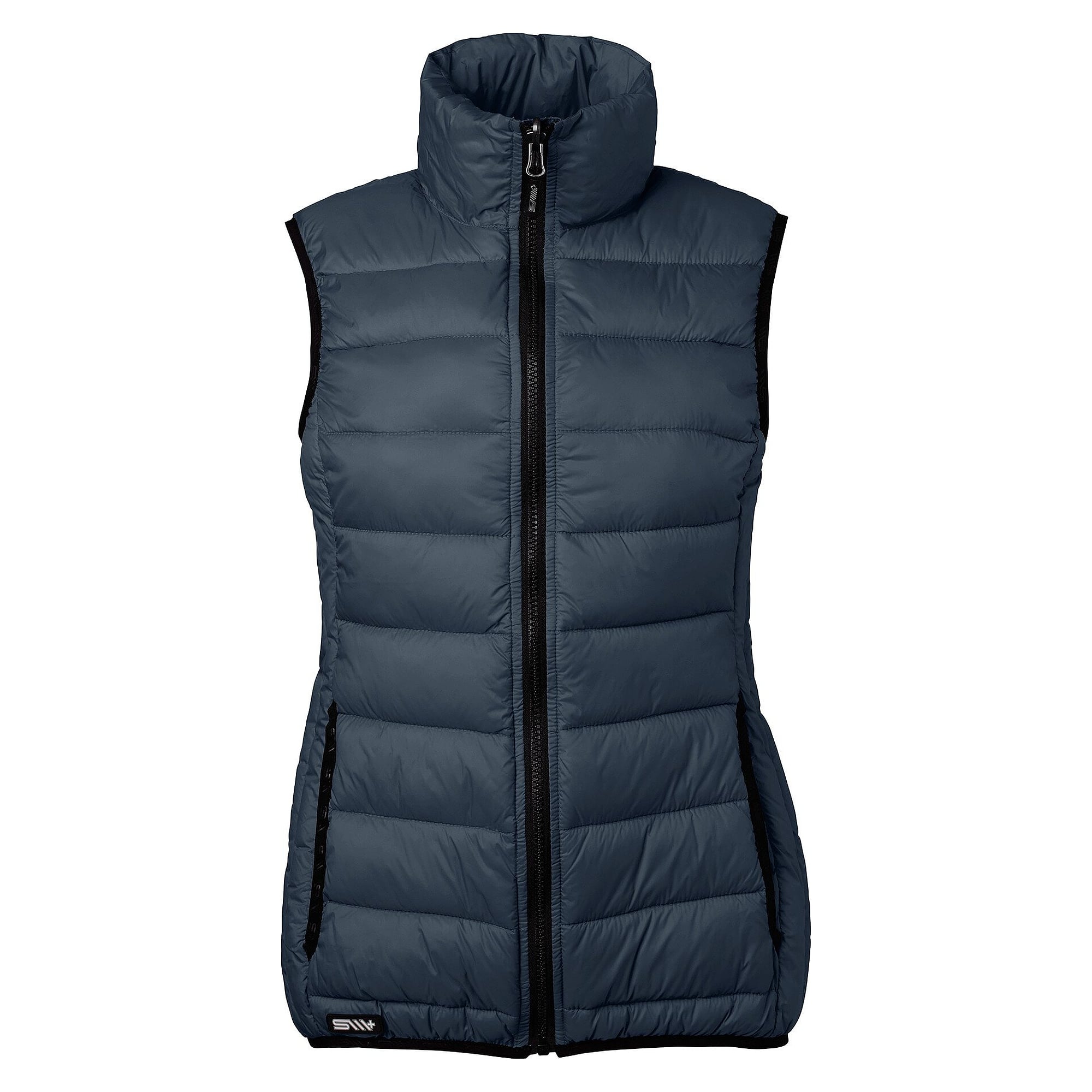Leichte wattierte Weste Alma mit Daunenimitat, Damen, navyblau - South West 1000362403