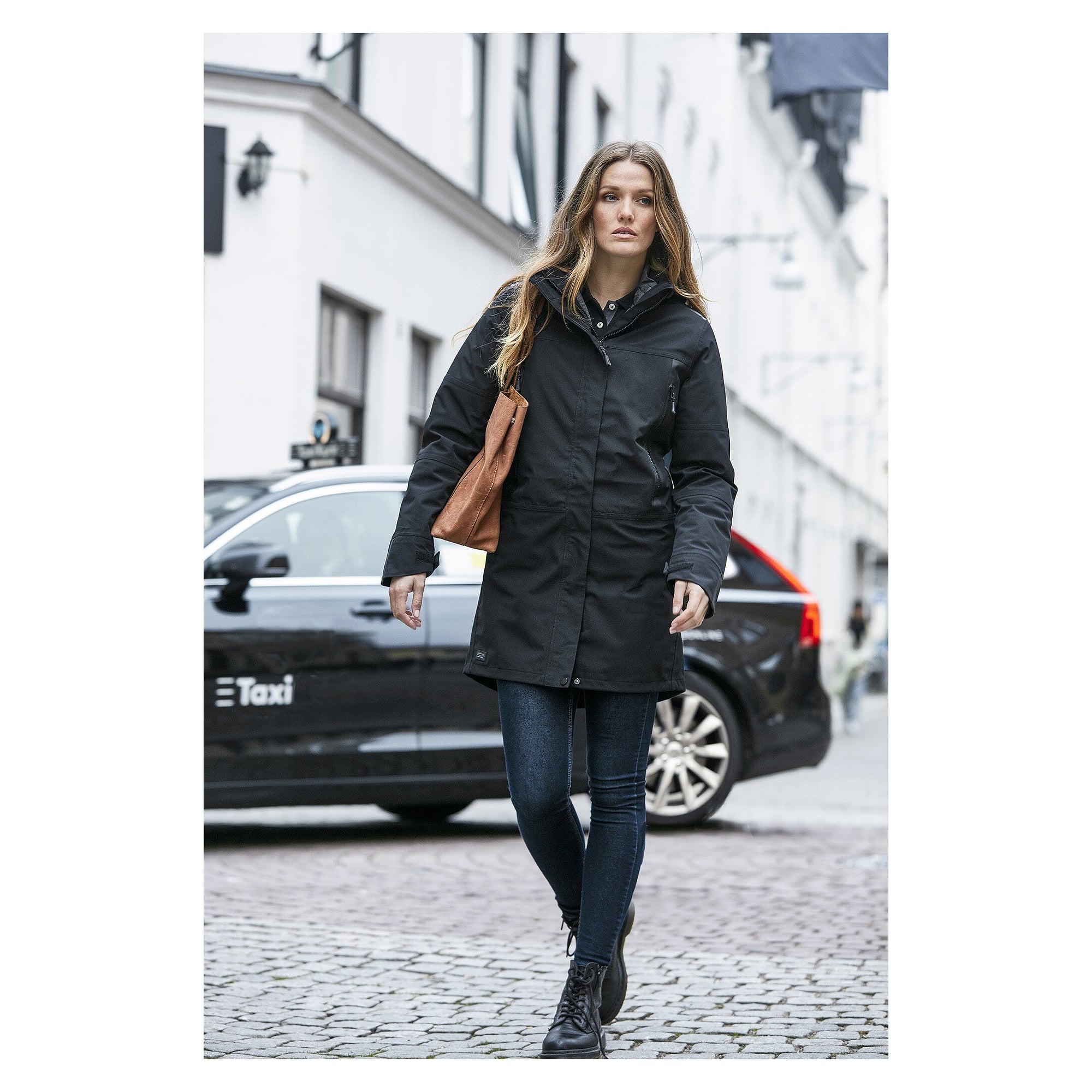Parka shell Alma pour femme coupe-vent et déperlante, 10 000 mm, noire - South West 1000364001