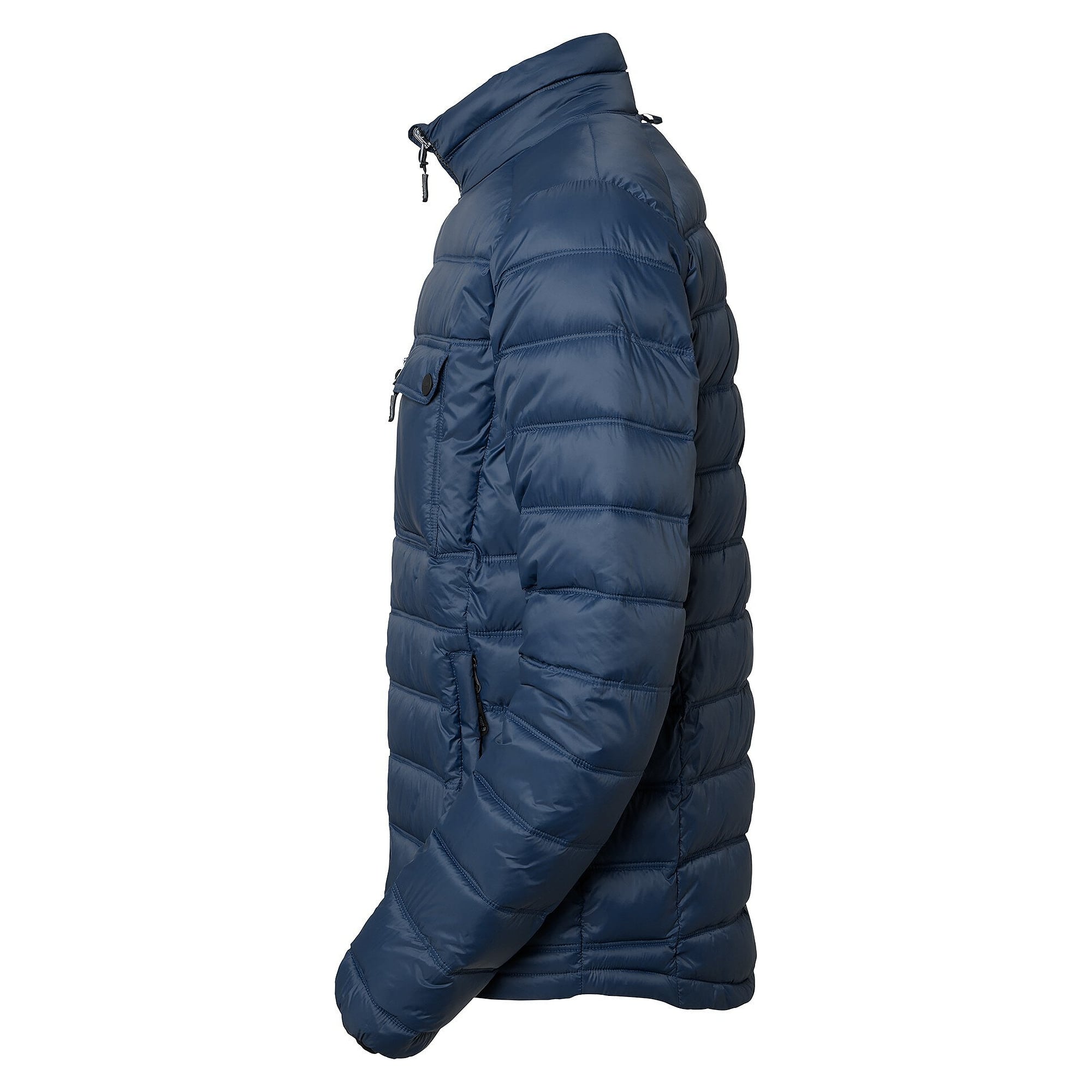 Leichte wattierte Herrenjacke Alve aus recycelten Materialien, Zwischenschicht, navy - South West 1000365403