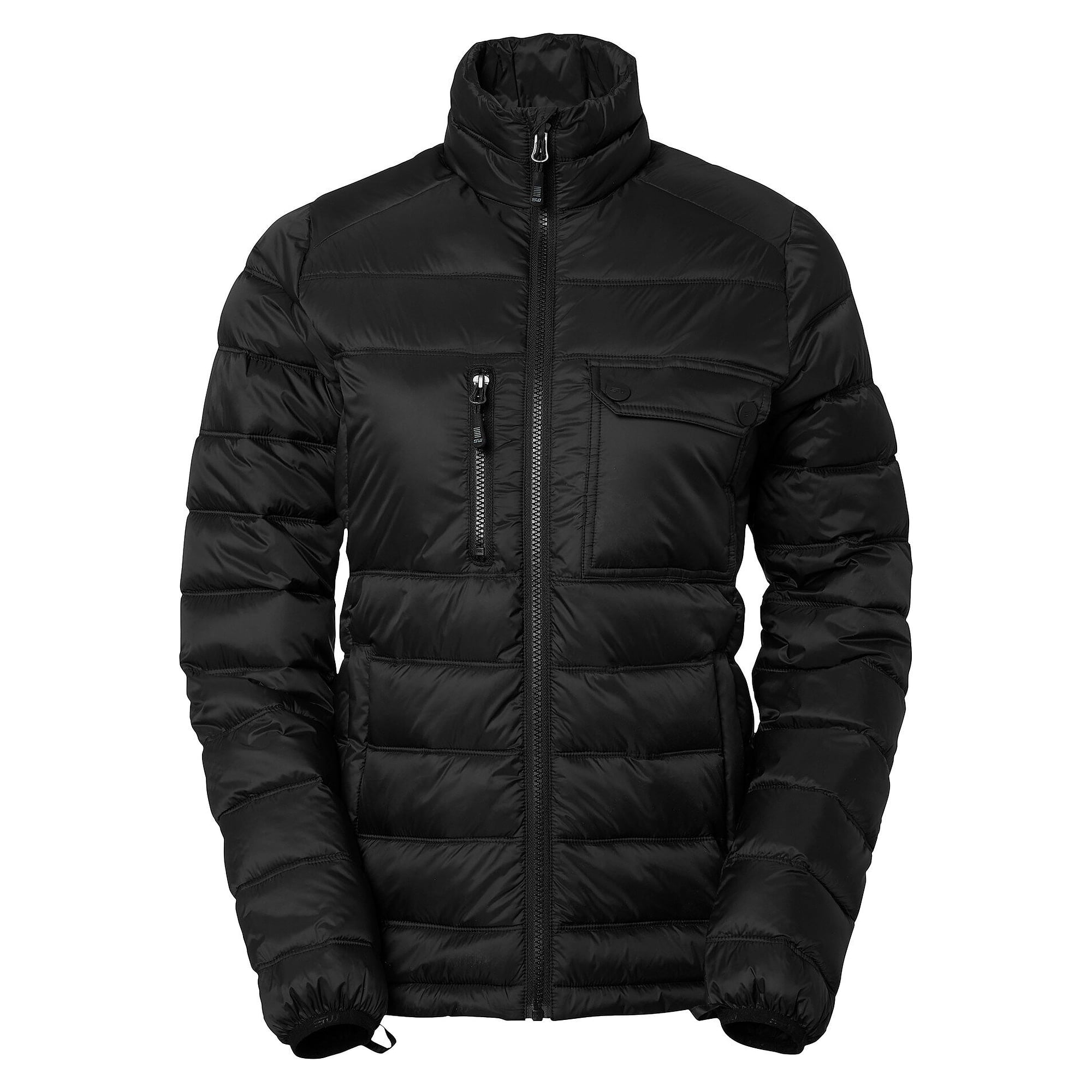 Leichte wattierte Damenjacke Amy aus recycelten Materialien, Zwischenschicht, schwarz - South West 1000366001