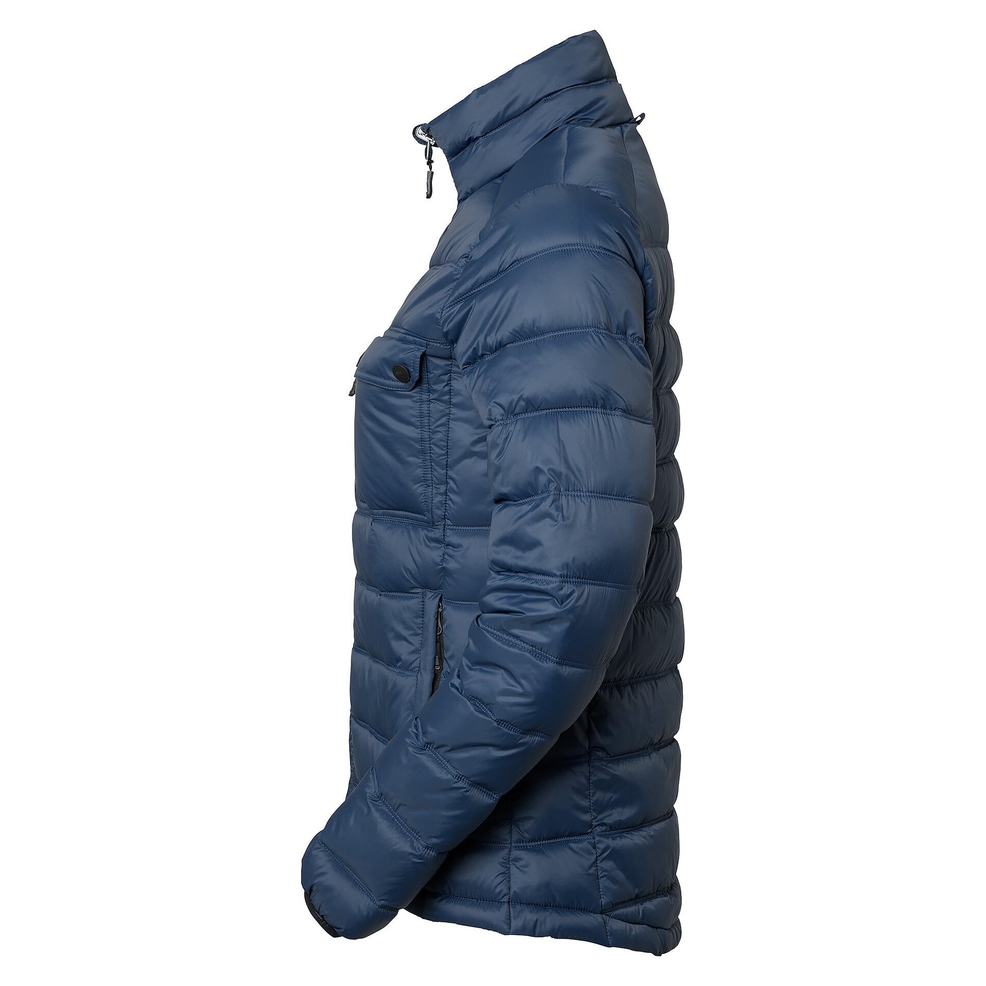 Veste matelassée légère femme Amy en matériaux recyclés, couche intermédiaire, bleu marine - South West 1000366403