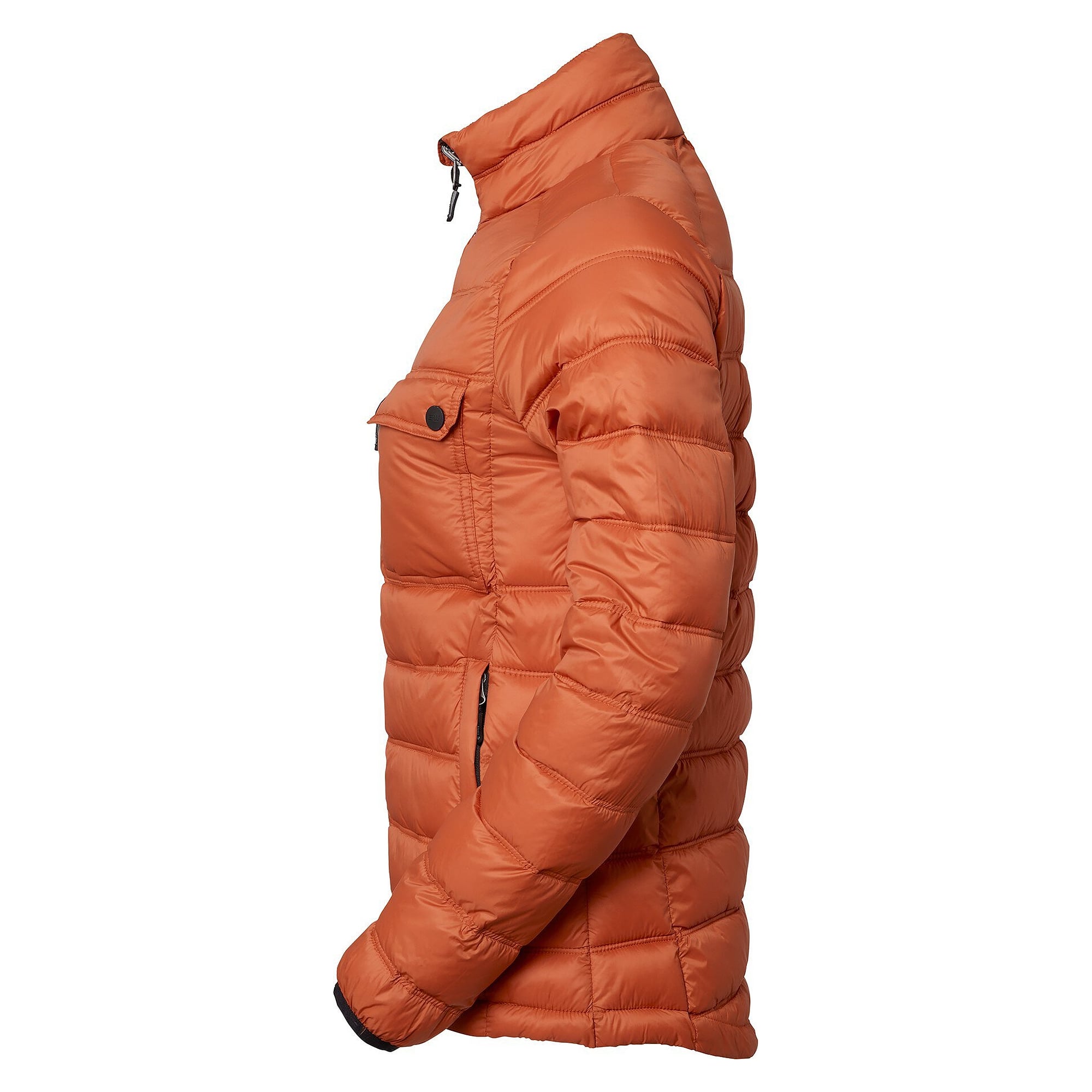 Veste matelassée légère femme Amy en matériaux recyclés, couche intermédiaire, orange foncé - South West 1000366801