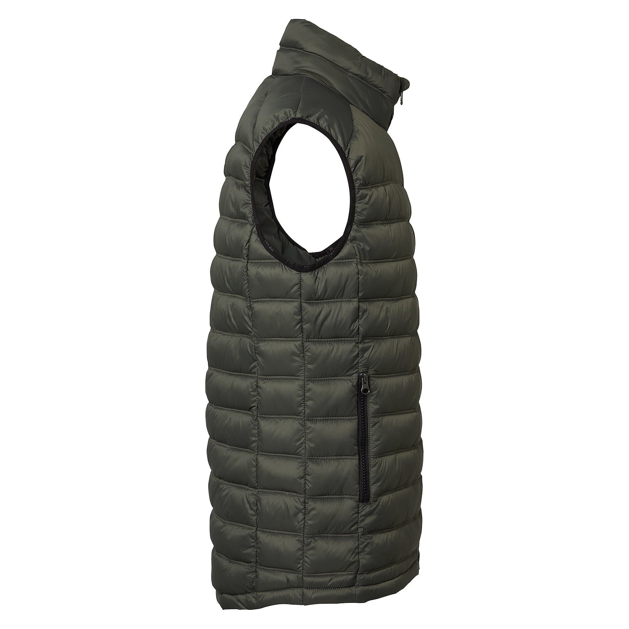 Gilet matelassé léger homme Alve en matériaux recyclés, olive - South West 1000367305