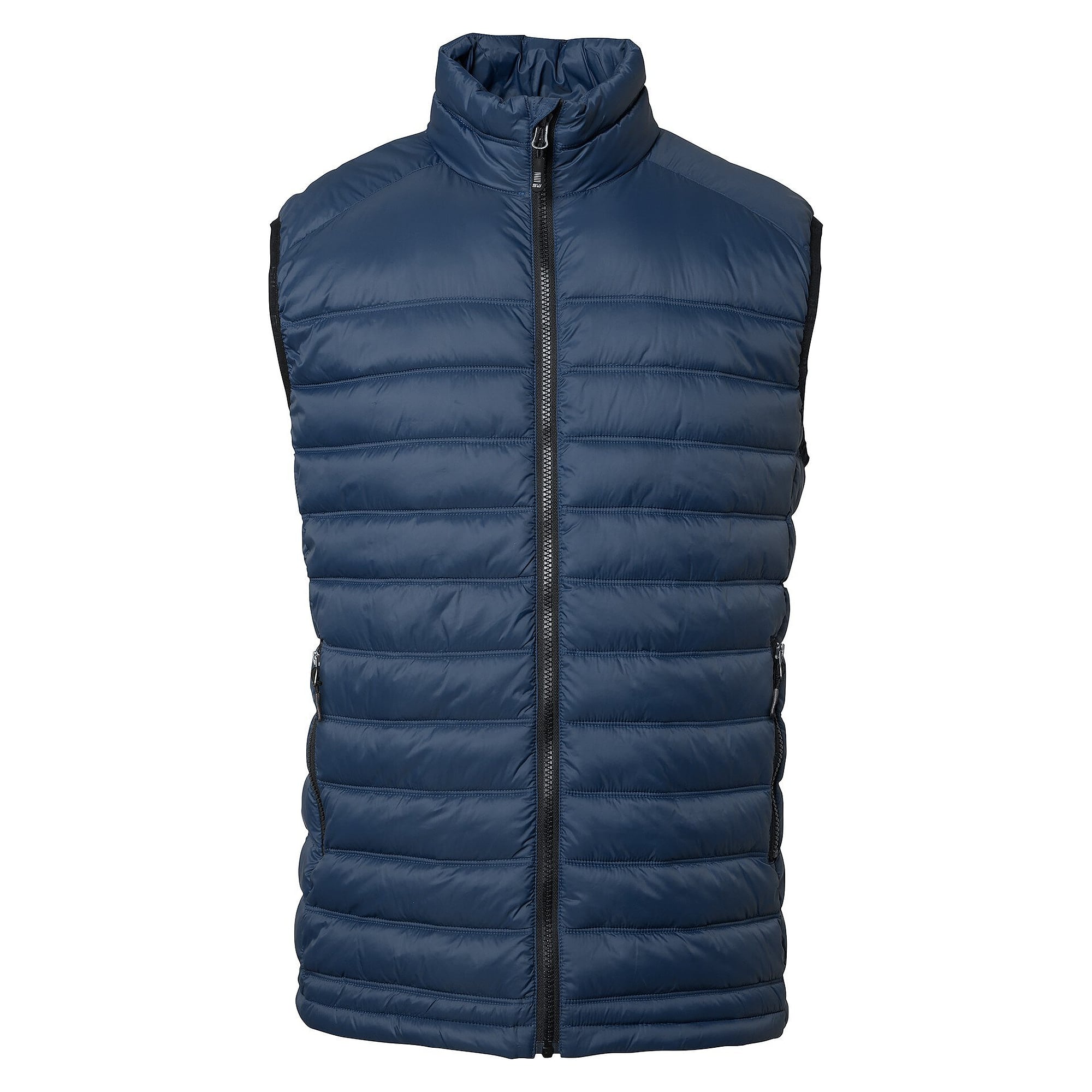 Gilet matelassé léger homme Alve en matériaux recyclés, bleu marine - South West 1000367403