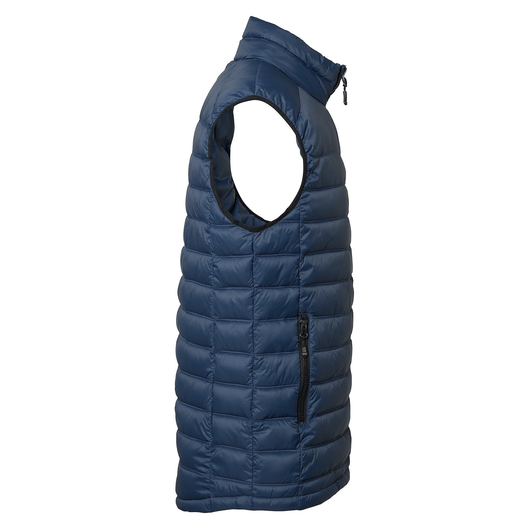Leichte wattierte Herrenweste Alve aus recycelten Materialien, navyblau - South West 1000367403
