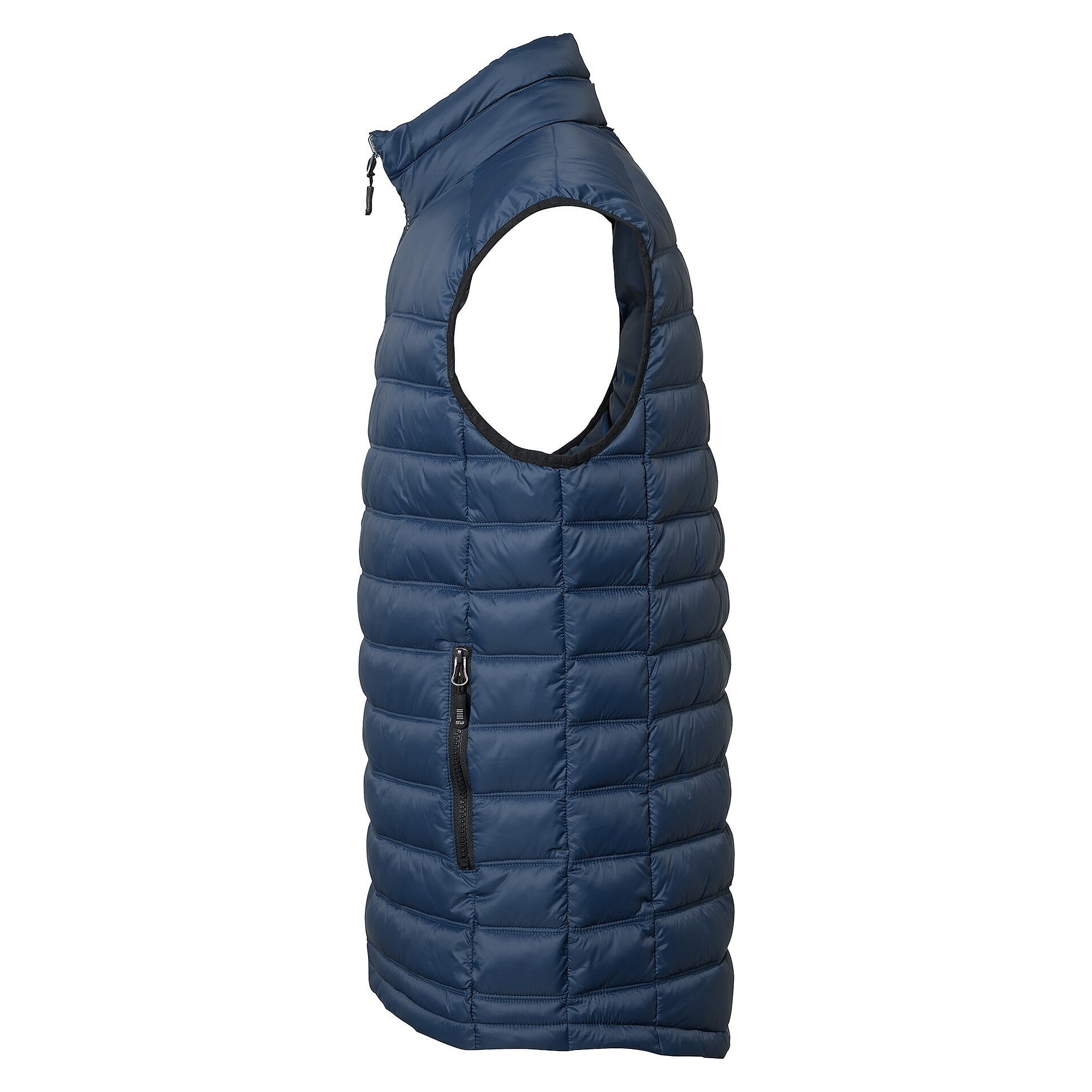 Leichte wattierte Herrenweste Alve aus recycelten Materialien, navyblau - South West 1000367403