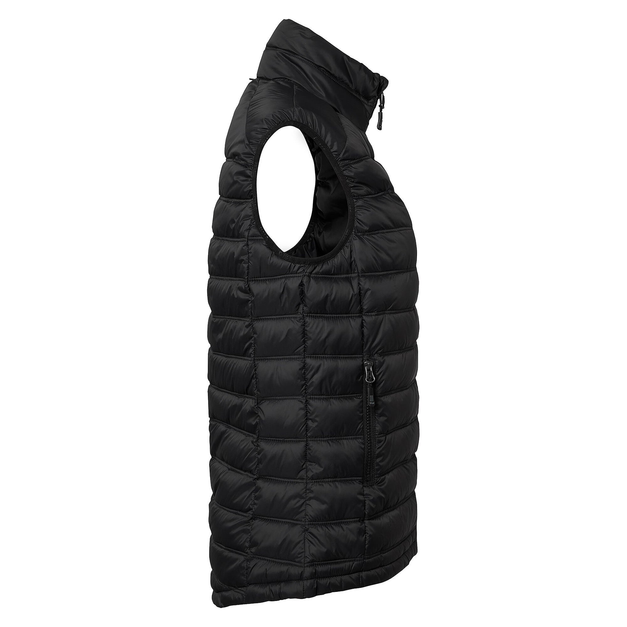 Wattierte Damenweste Amy aus recycelten Materialien, schwarz - South West 1000368001