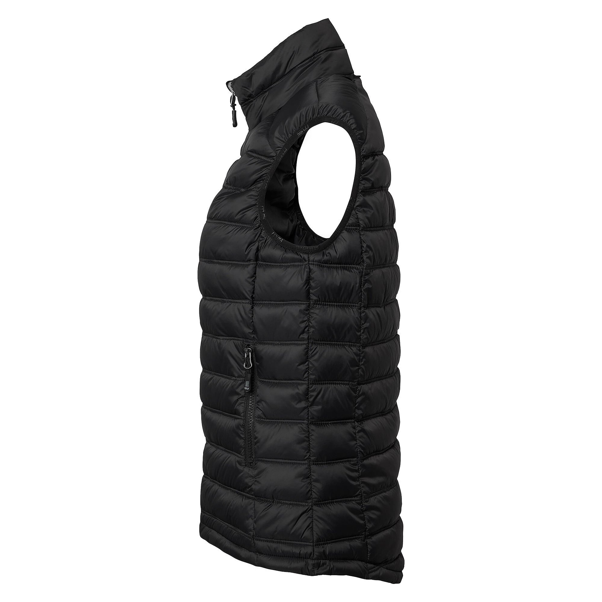 Wattierte Damenweste Amy aus recycelten Materialien, schwarz - South West 1000368001