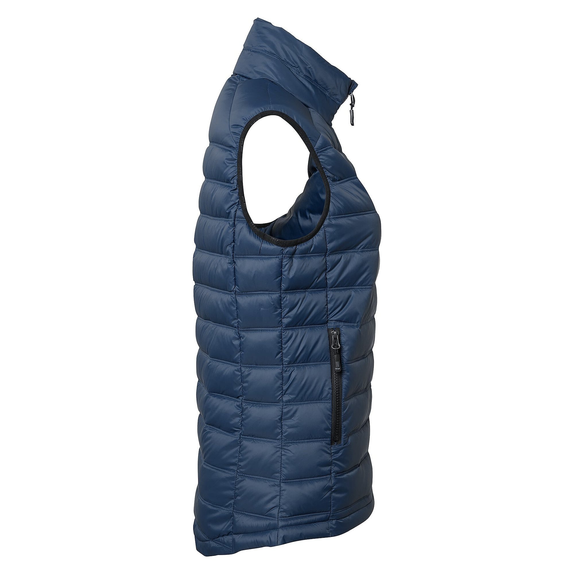 Wattierte Damenweste Amy aus recycelten Materialien, navyblau - South West 1000368403