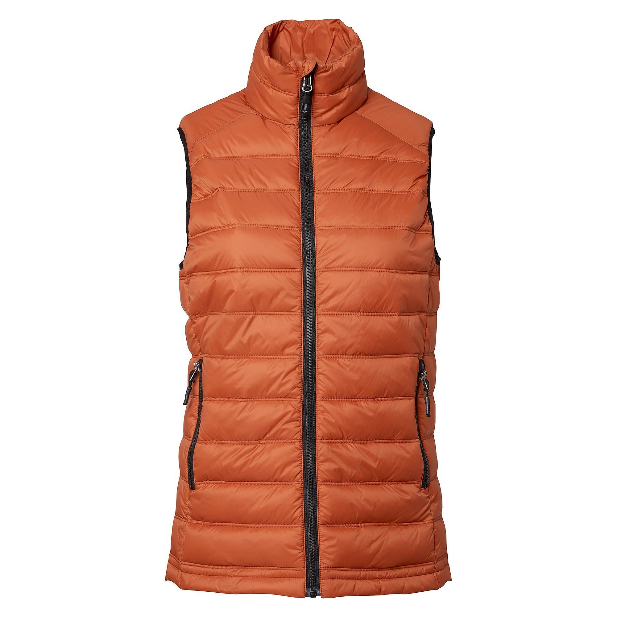 Gilet matelassé femme Amy en matériaux recyclés, orange foncé - South West 1000368801