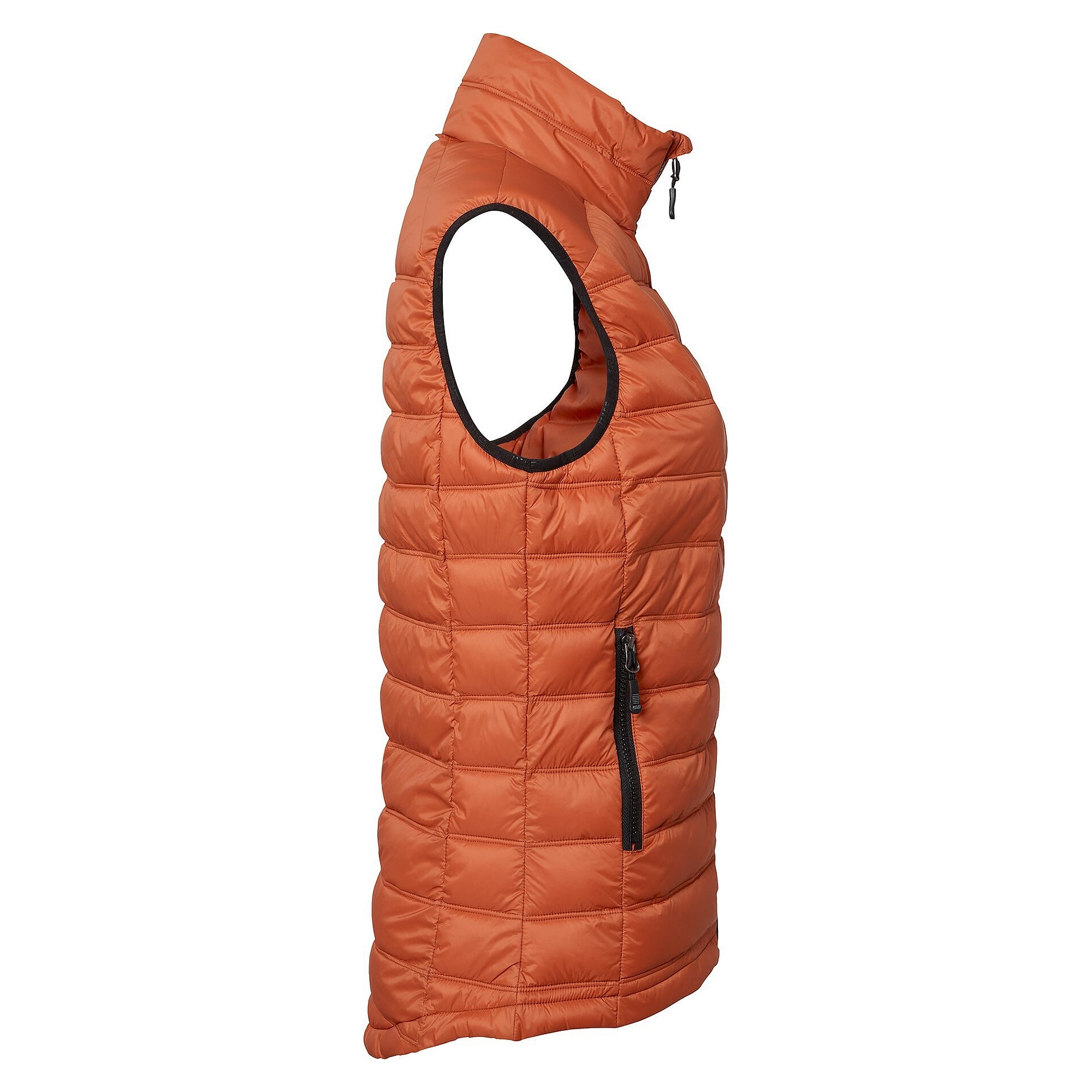 Wattierte Damenweste Amy aus recycelten Materialien, dunkelorange - South West 1000368801