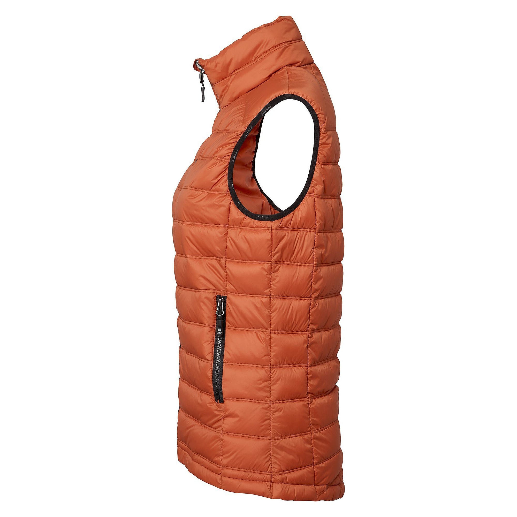 Wattierte Damenweste Amy aus recycelten Materialien, dunkelorange - South West 1000368801