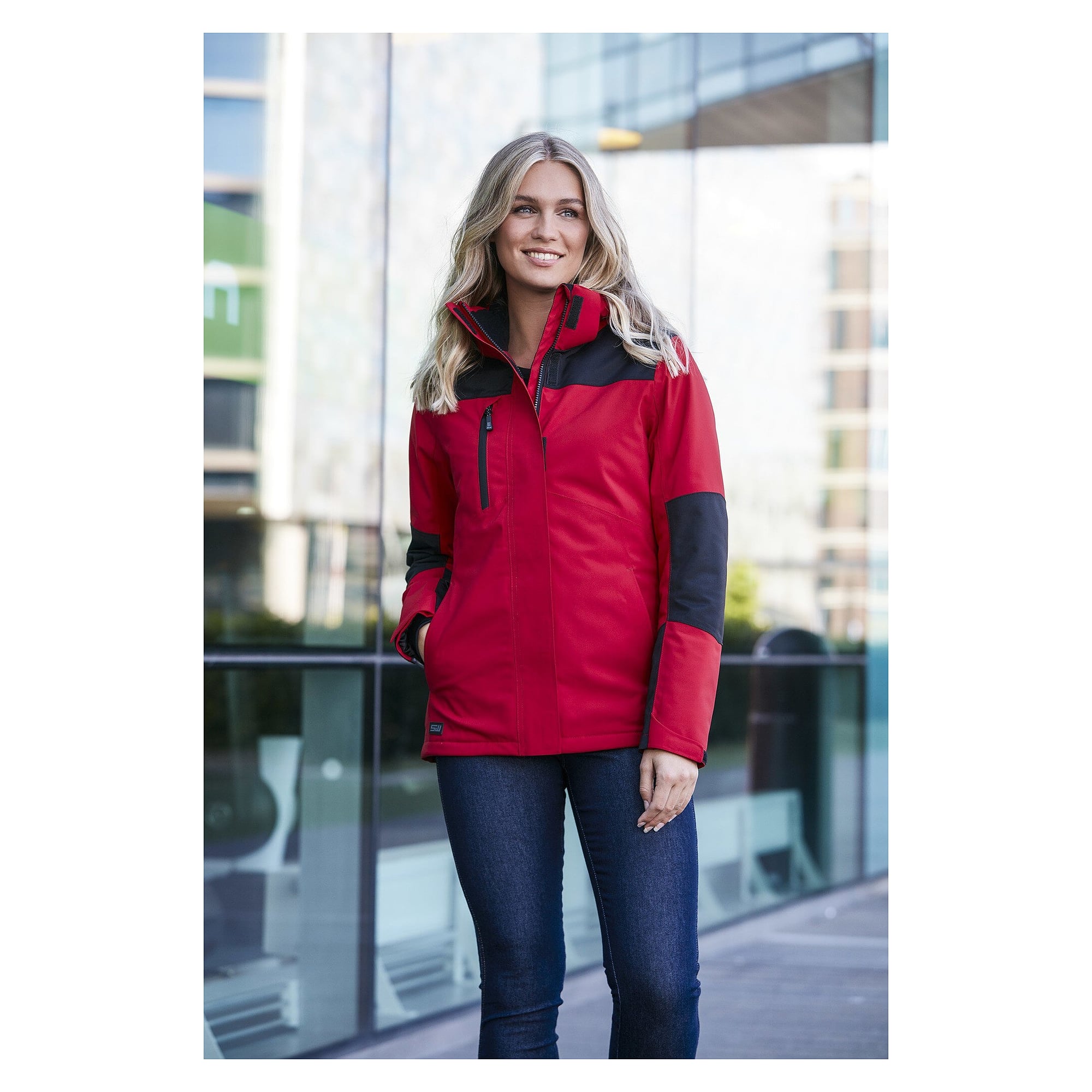 Veste d'hiver Allie doublée pour femme renforcée, déperlante, noir - South West 1000370001