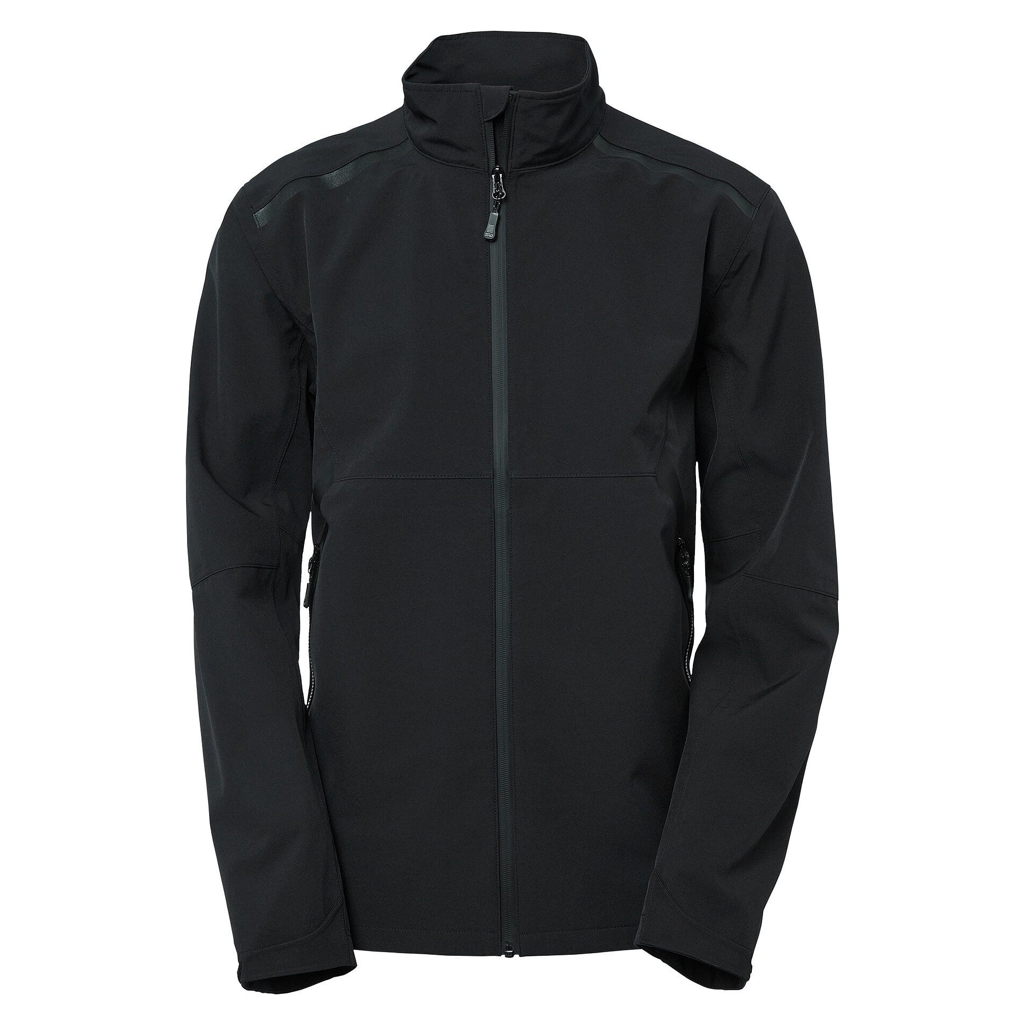 Veste shell homme Miles noir en polyester stretch recyclé, colonne d'eau 10 000 mm - South West 1000371001