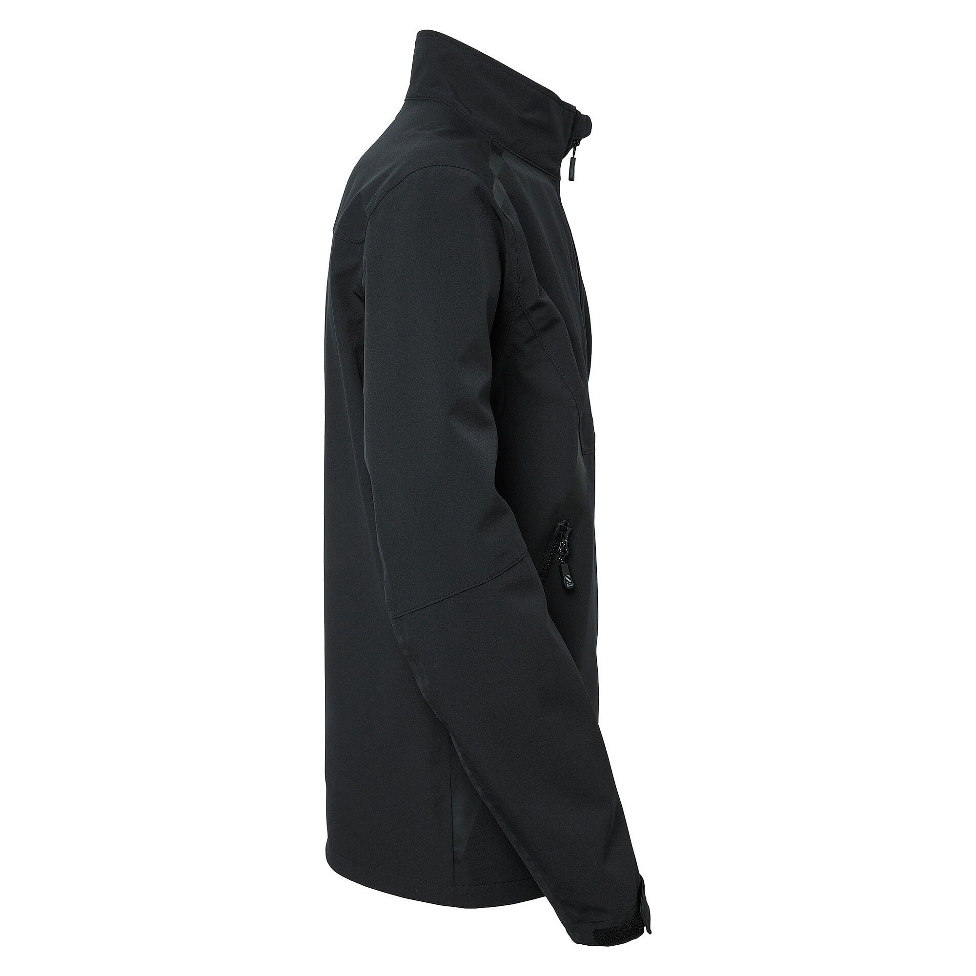 Veste shell homme Miles noir en polyester stretch recyclé, colonne d'eau 10 000 mm - South West 1000371001