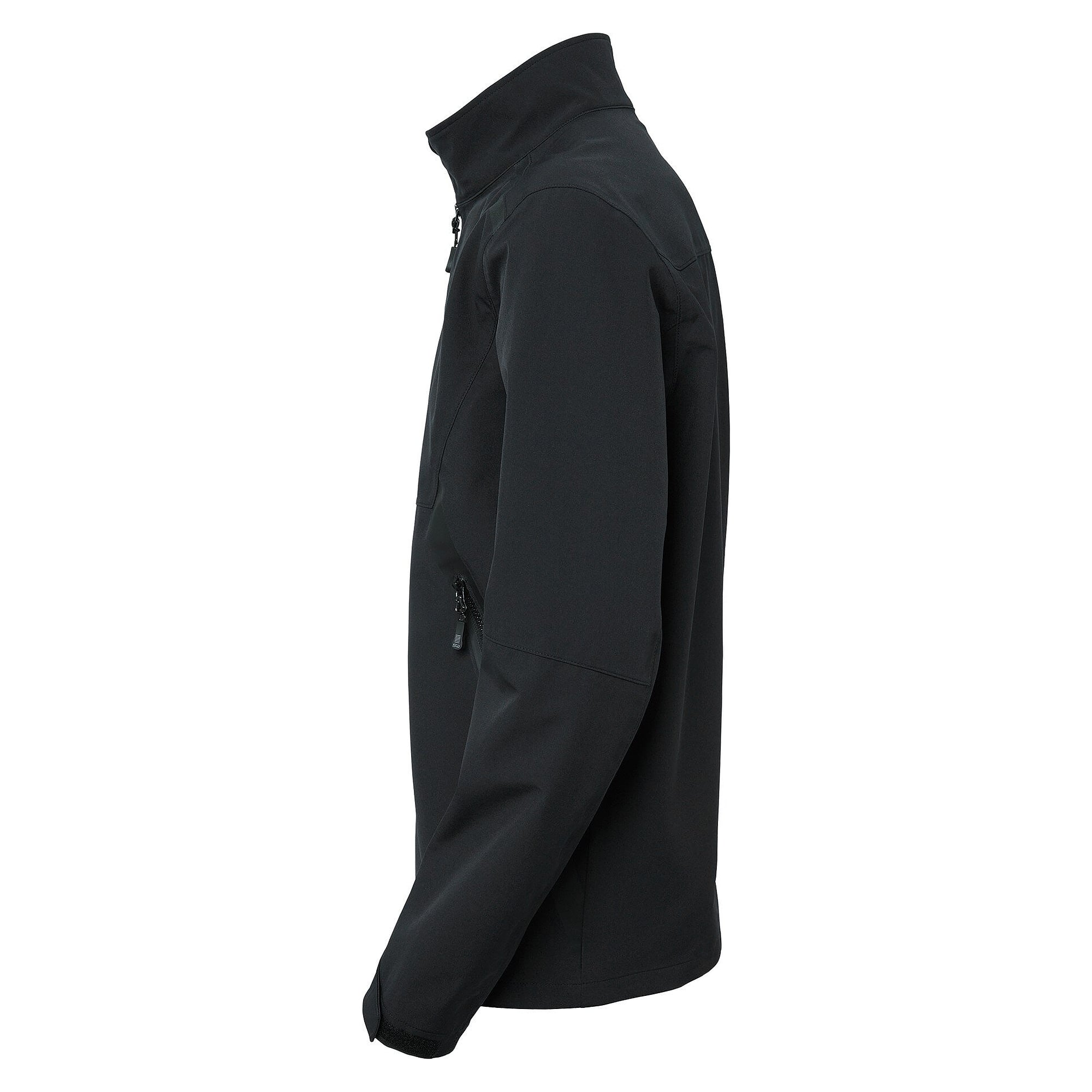 Veste shell homme Miles noir en polyester stretch recyclé, colonne d'eau 10 000 mm - South West 1000371001