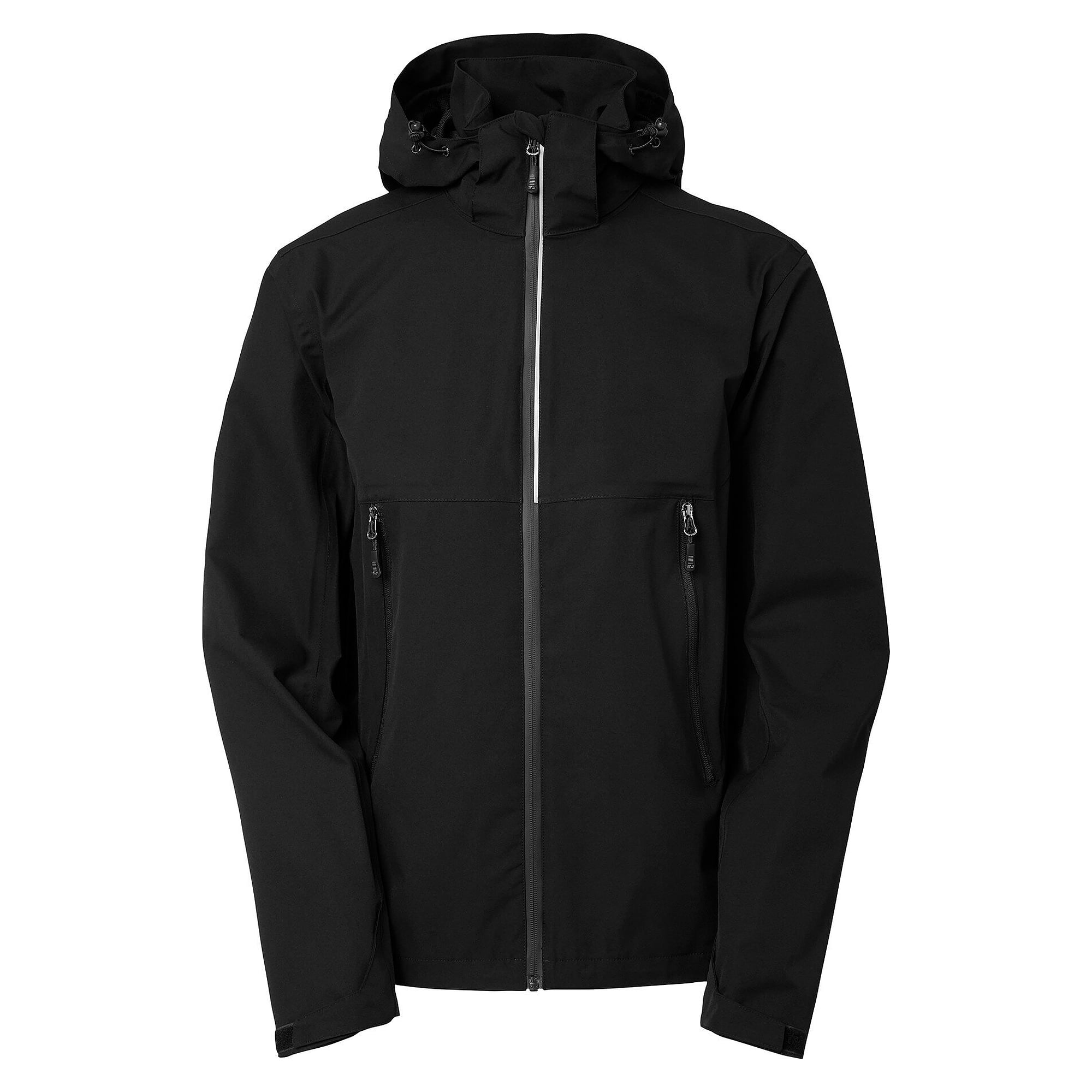 Wind- und wasserdichte Herren-Shelljacke Dexter mit abnehmbarer Kapuze, 10.000 mm, schwarz - South West 1000373001