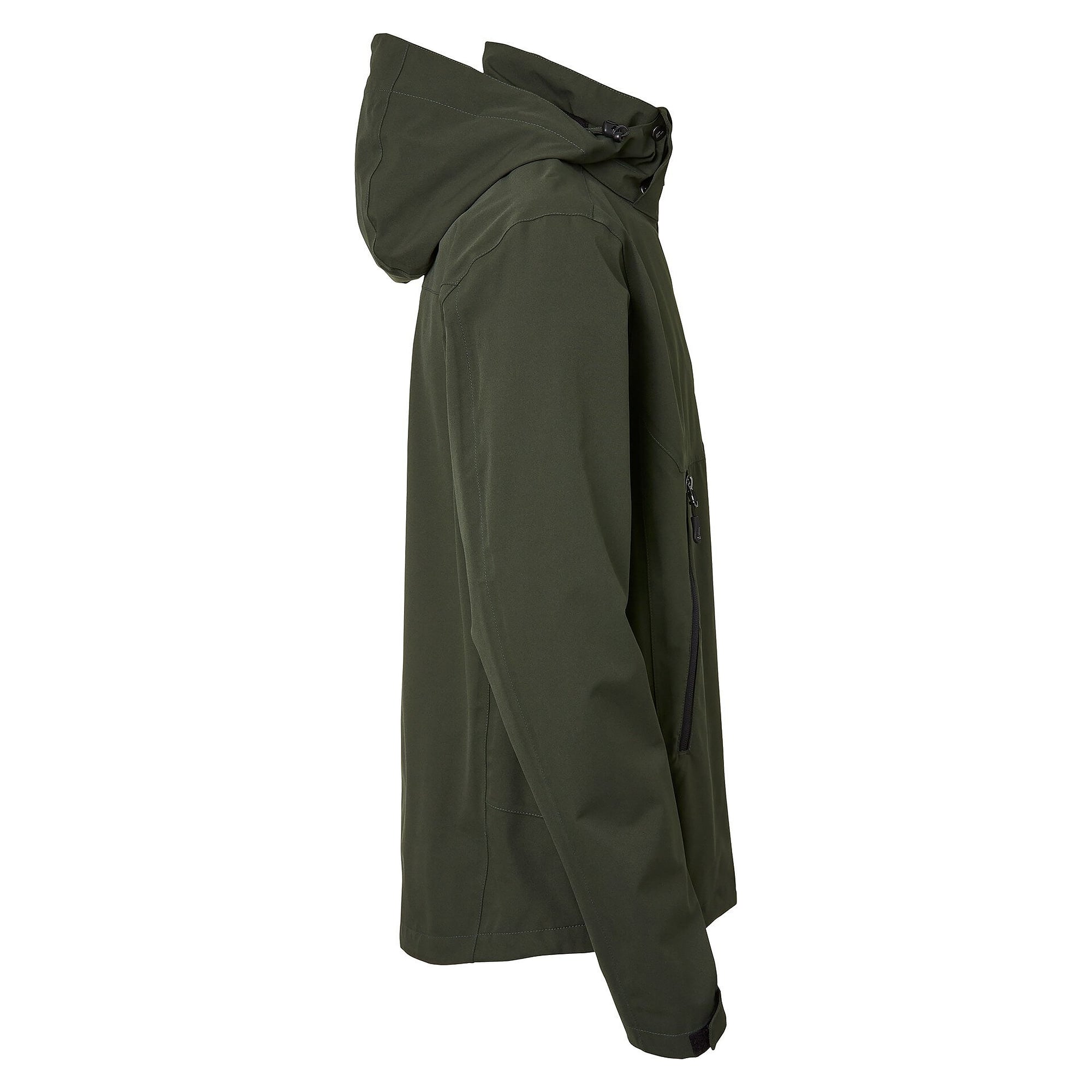 Veste shell Dexter homme coupe-vent et imperméable, capuche amovible, 10 000 mm, olive foncé - South West 1000373303