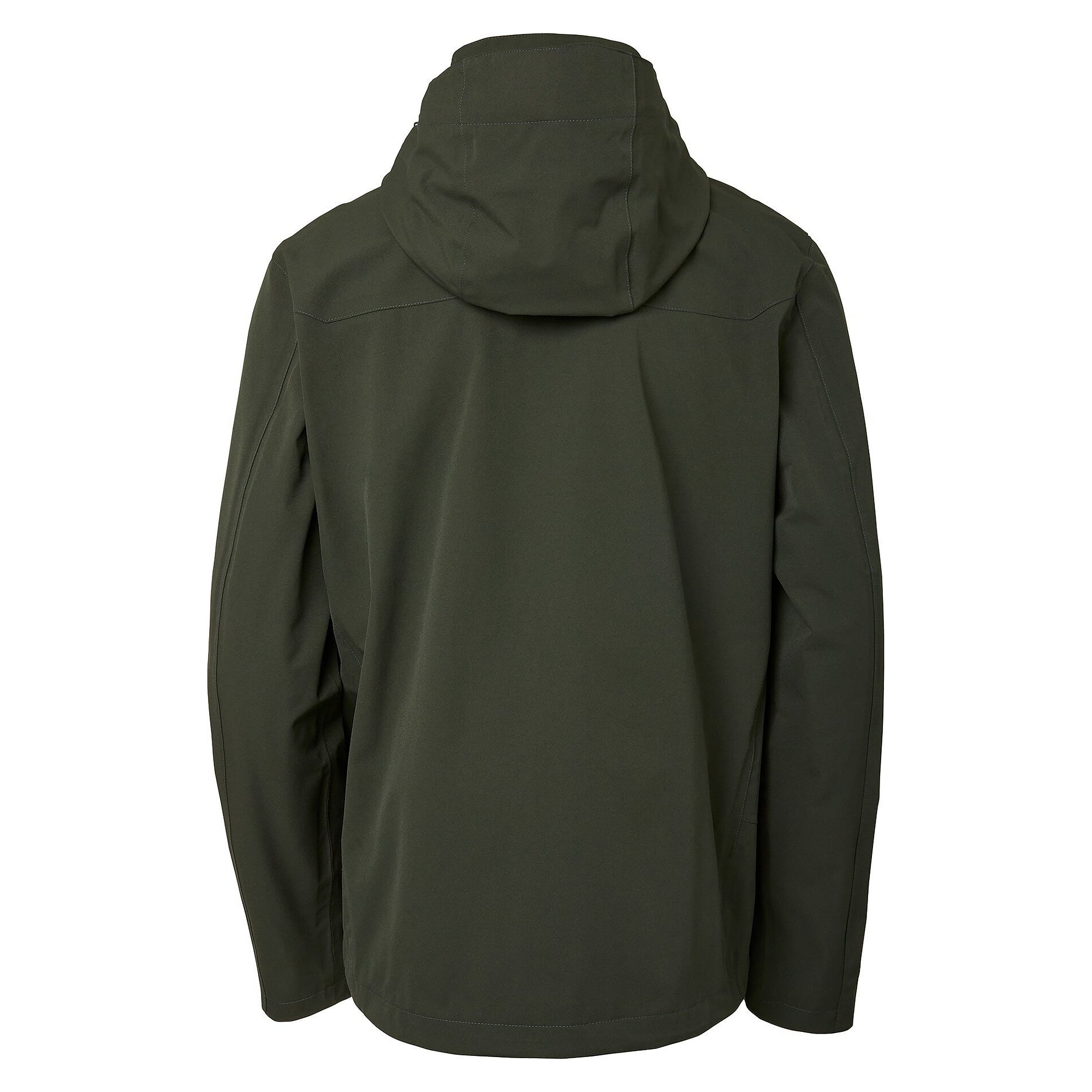Veste shell Dexter homme coupe-vent et imperméable, capuche amovible, 10 000 mm, olive foncé - South West 1000373303