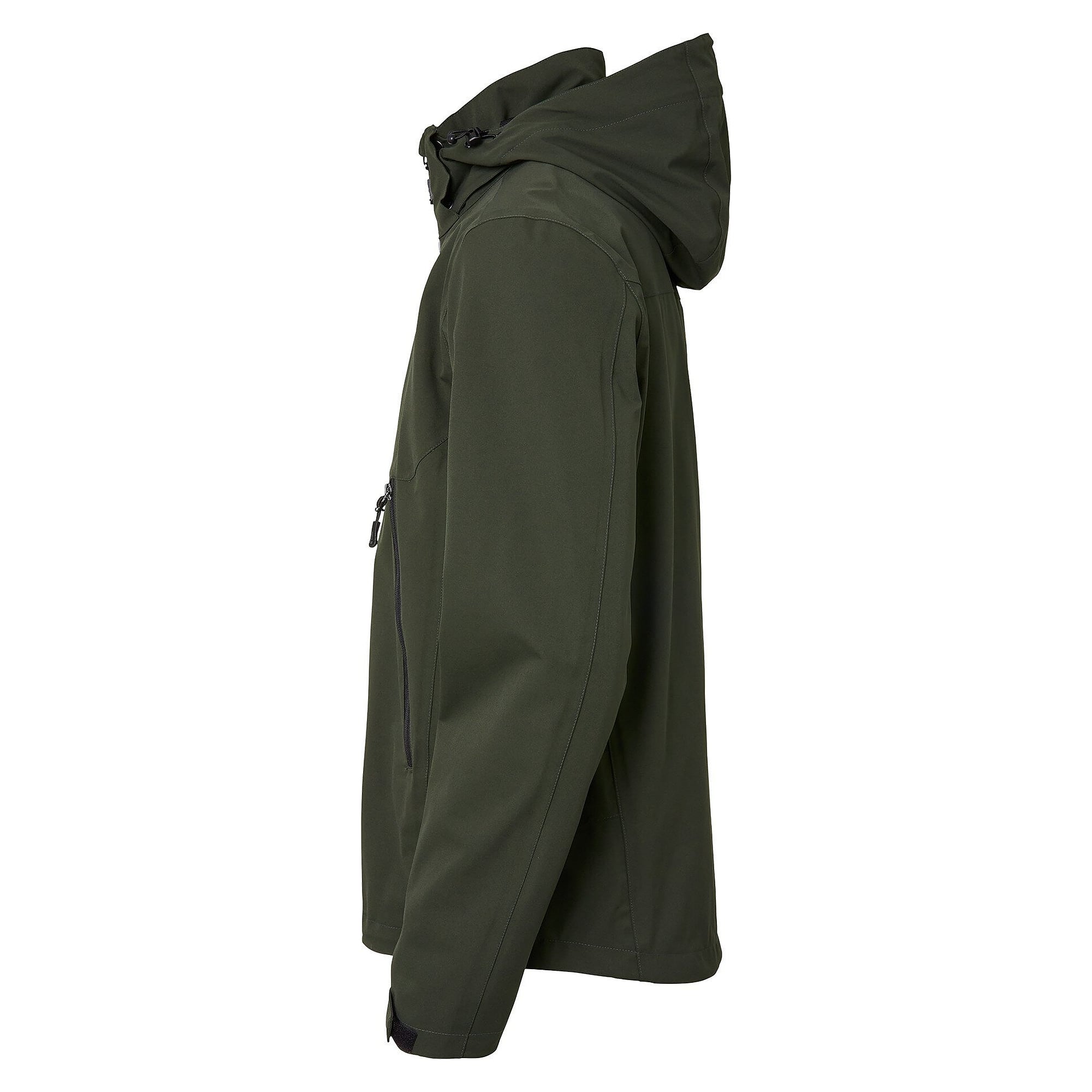 Veste shell Dexter homme coupe-vent et imperméable, capuche amovible, 10 000 mm, olive foncé - South West 1000373303