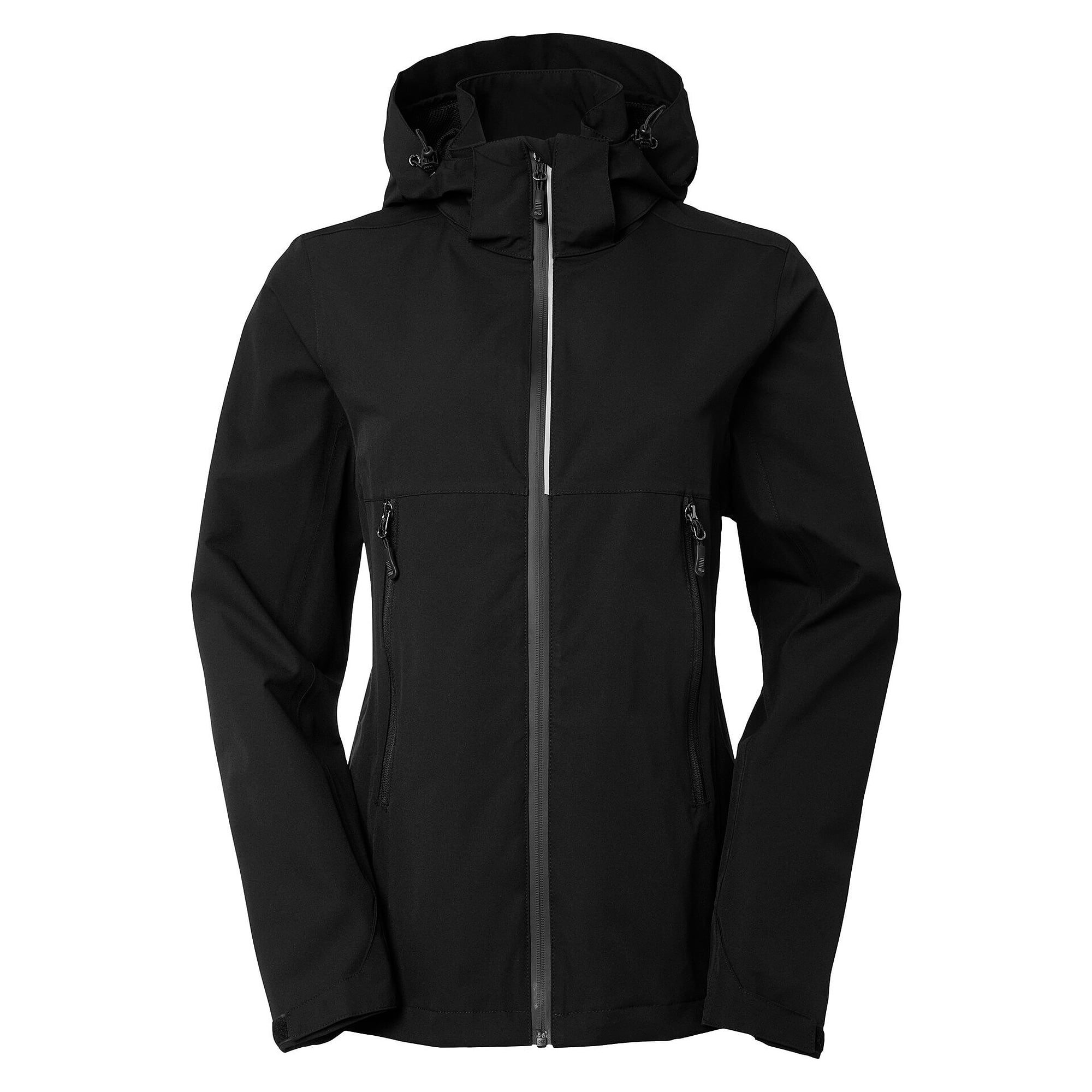 Wind- und wasserdichte Damen-Shelljacke Disa mit abnehmbarer Kapuze, 10.000 mm, schwarz - South West 1000374001