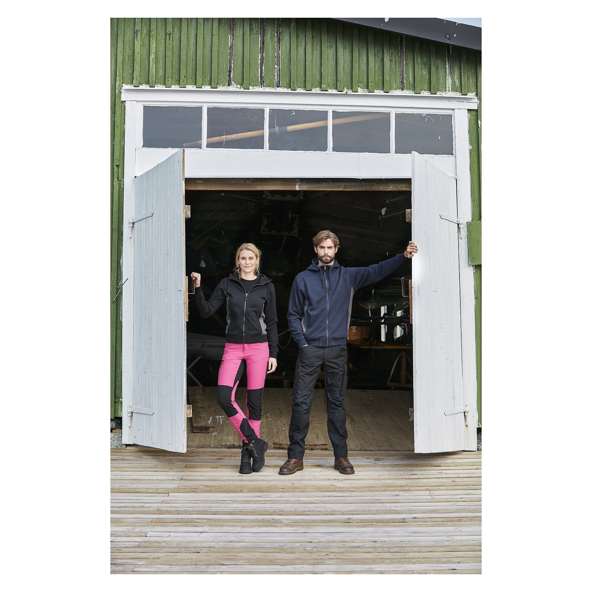 Wega Damen-Arbeitshose aus Stretch, 5-Pocket mit Beintaschen, graphit - South West 1000376025