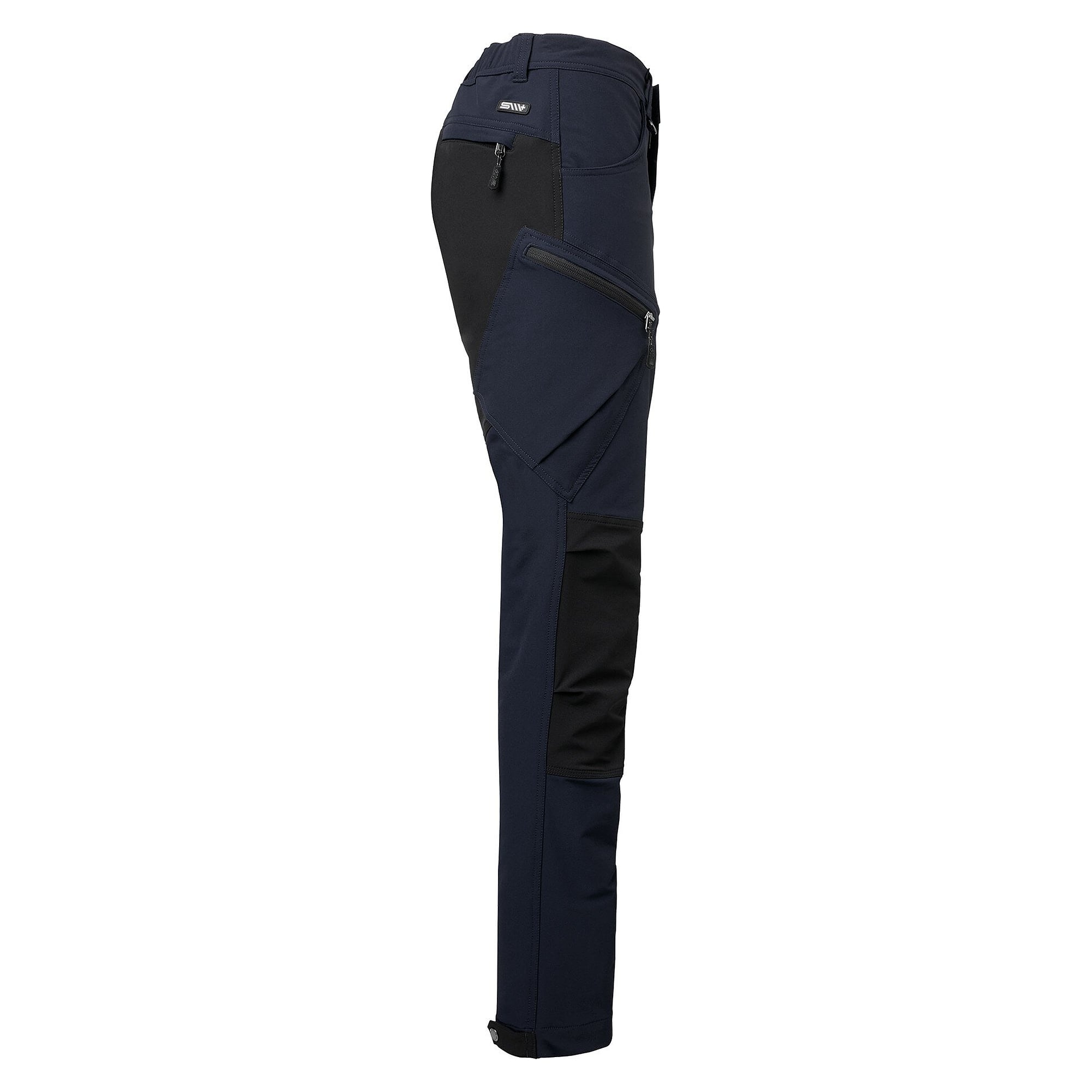 Pantalon de travail femme Wega stretch, 5 poches avec poches cuisse, bleu marine - South West 1000376403