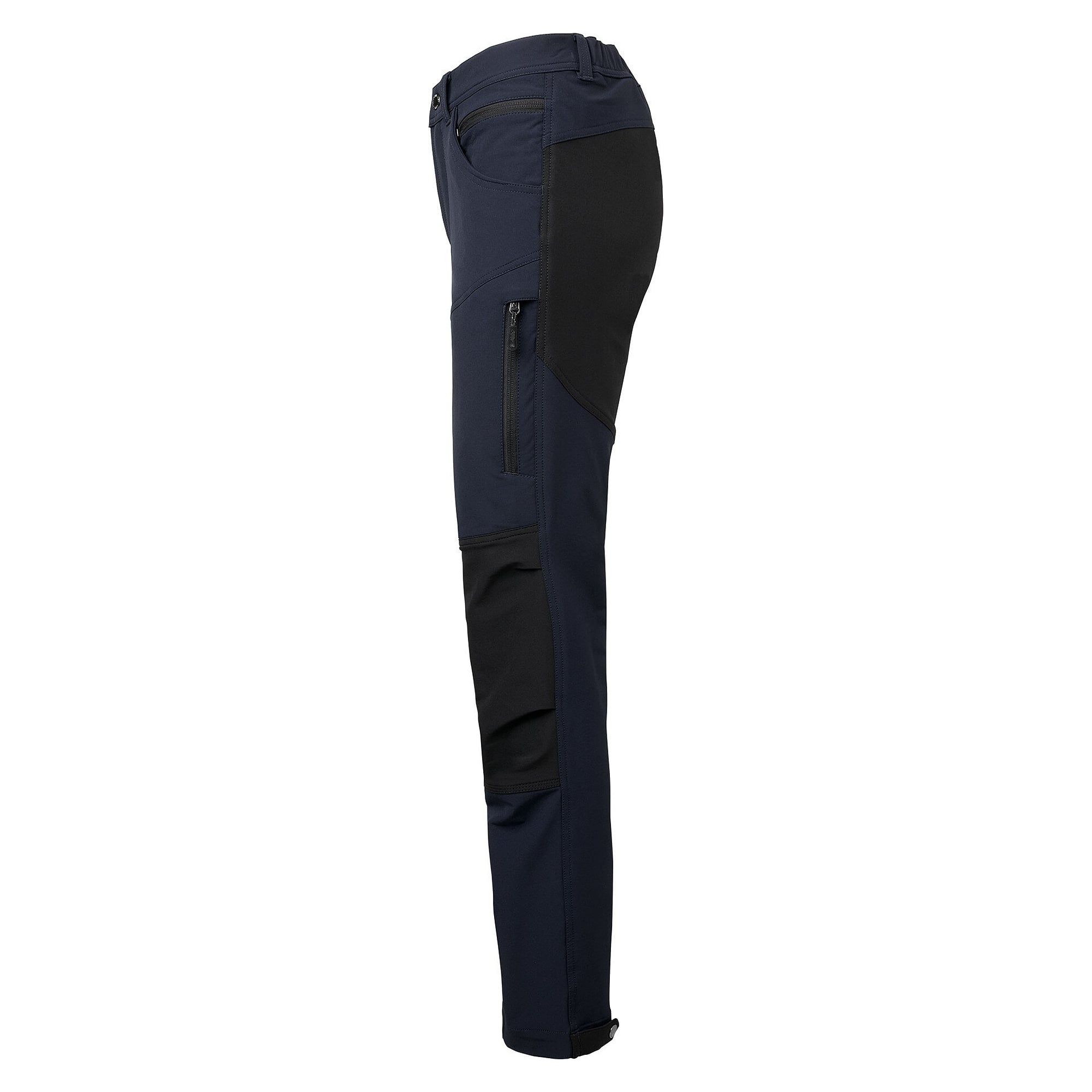 Pantalon de travail femme Wega stretch, 5 poches avec poches cuisse, bleu marine - South West 1000376403