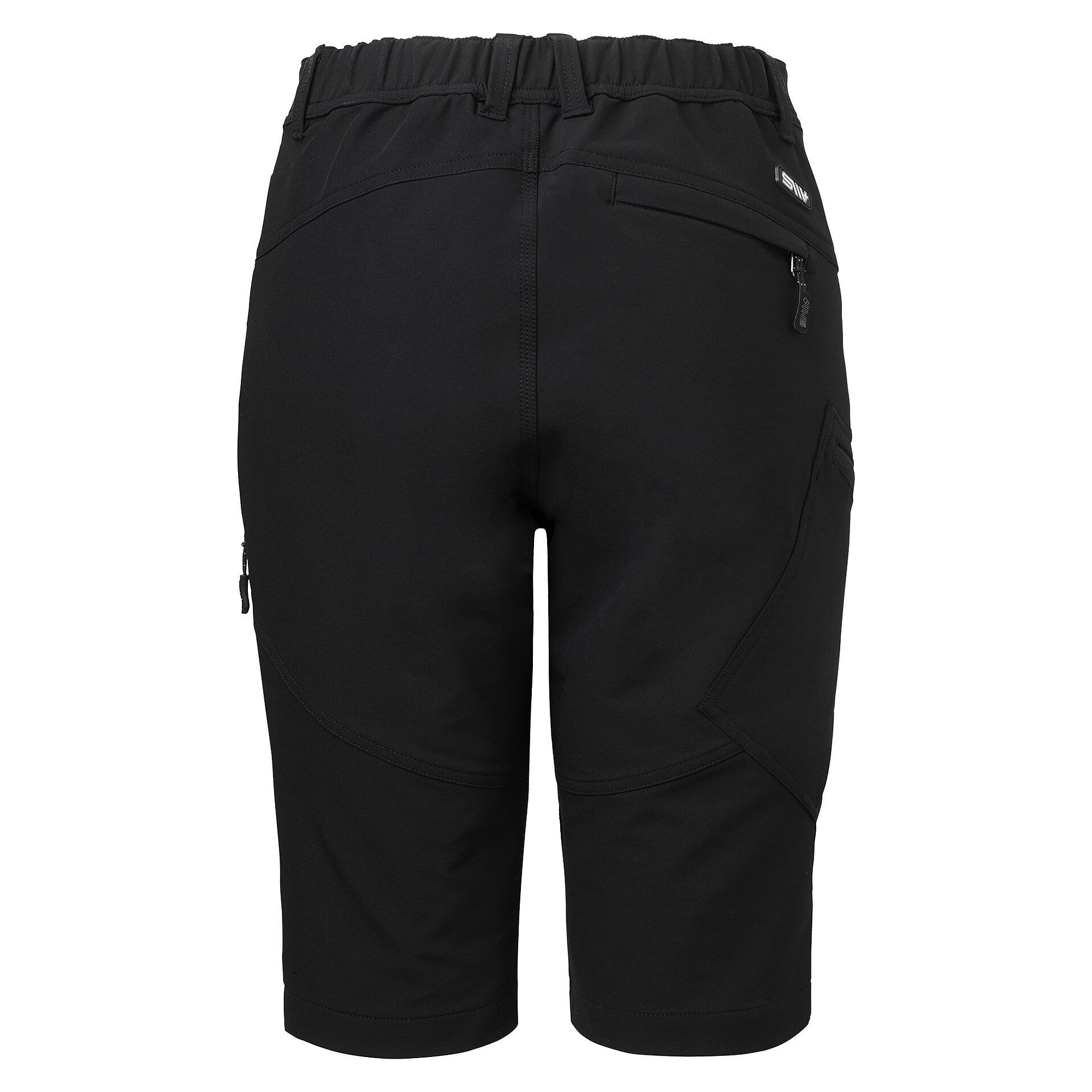 Kurze Stretch-Arbeitshose Wega für Damen, 5-Pocket mit Beintaschen, schwarz - South West 1000378001
