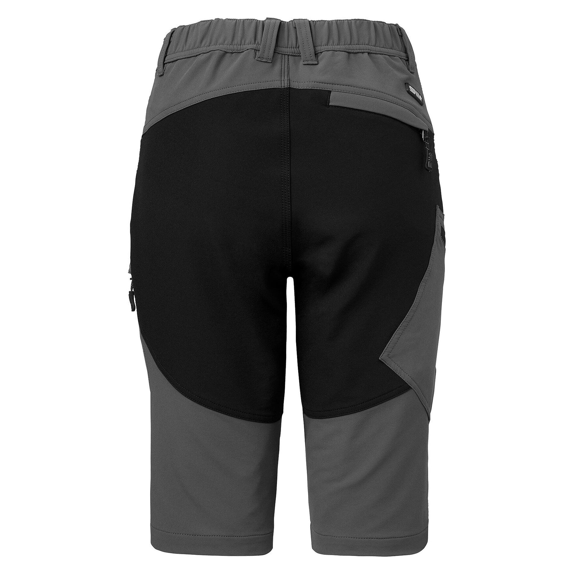 Kurze Stretch-Arbeitshose Wega für Damen, 5-Pocket mit Beintaschen, graphitgrau - South West 1000378025