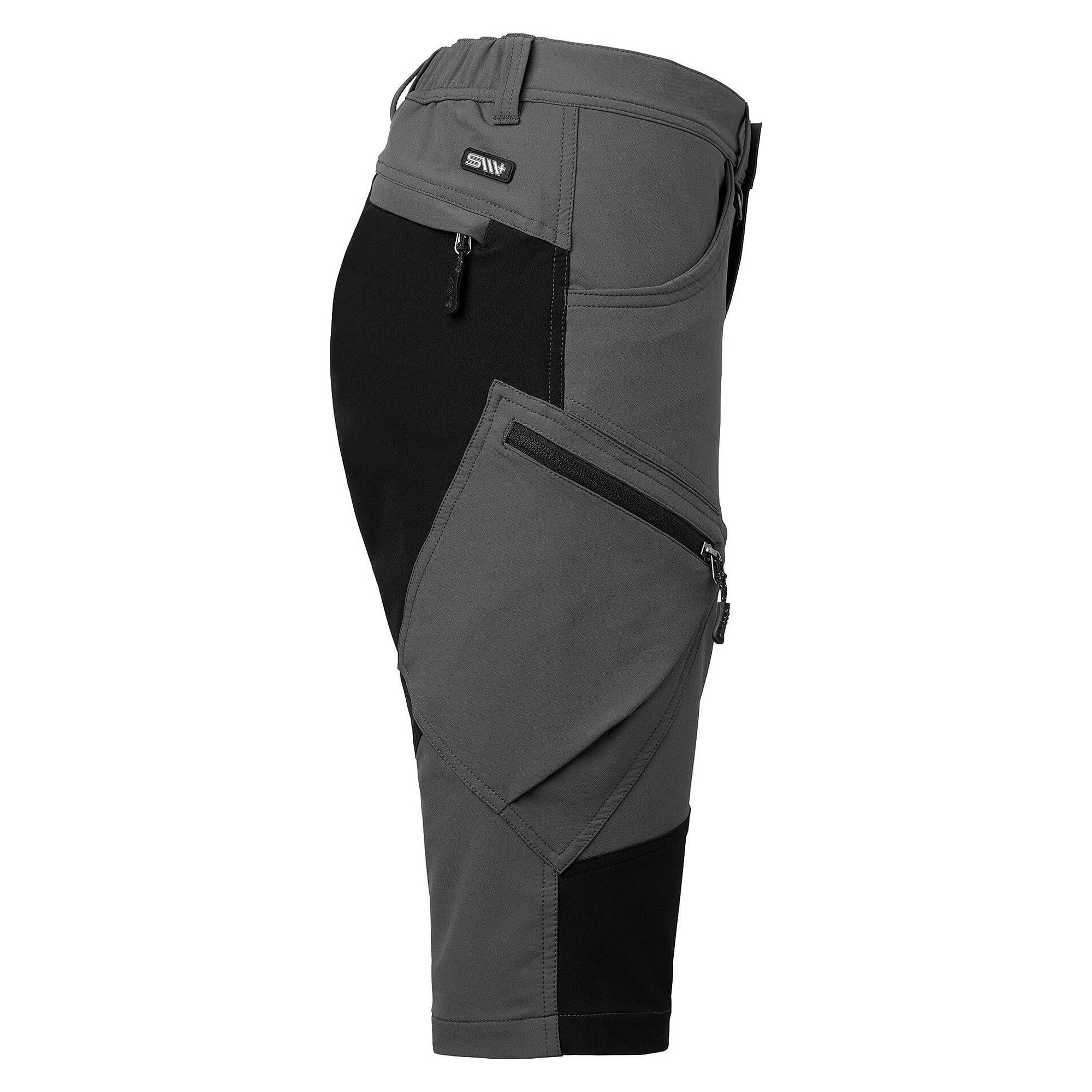 Kurze Stretch-Arbeitshose Wega für Damen, 5-Pocket mit Beintaschen, graphitgrau - South West 1000378025