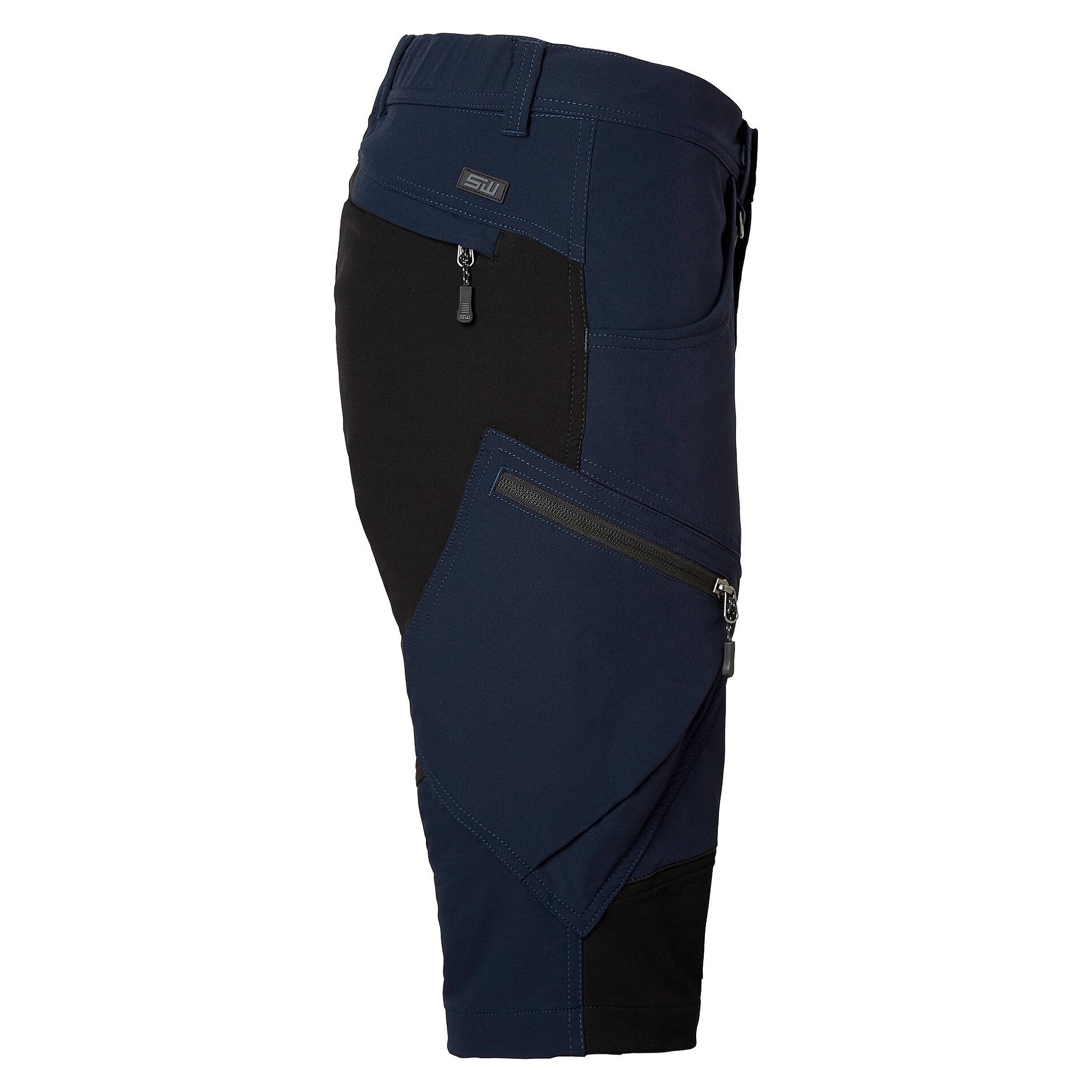Kurze Stretch-Arbeitshose Wega für Damen, 5-Pocket mit Beintaschen, navy - South West 1000378403