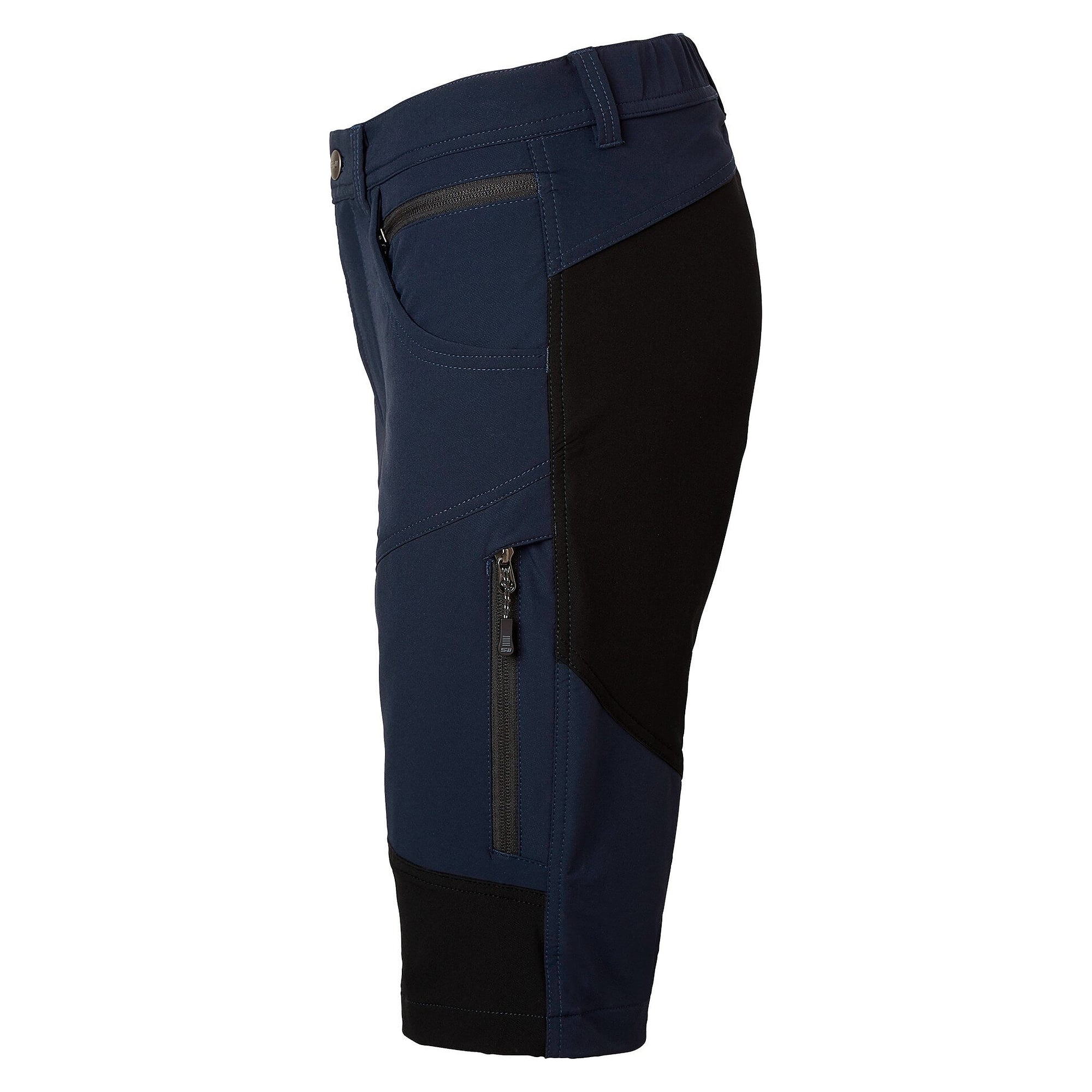 Kurze Stretch-Arbeitshose Wega für Damen, 5-Pocket mit Beintaschen, navy - South West 1000378403