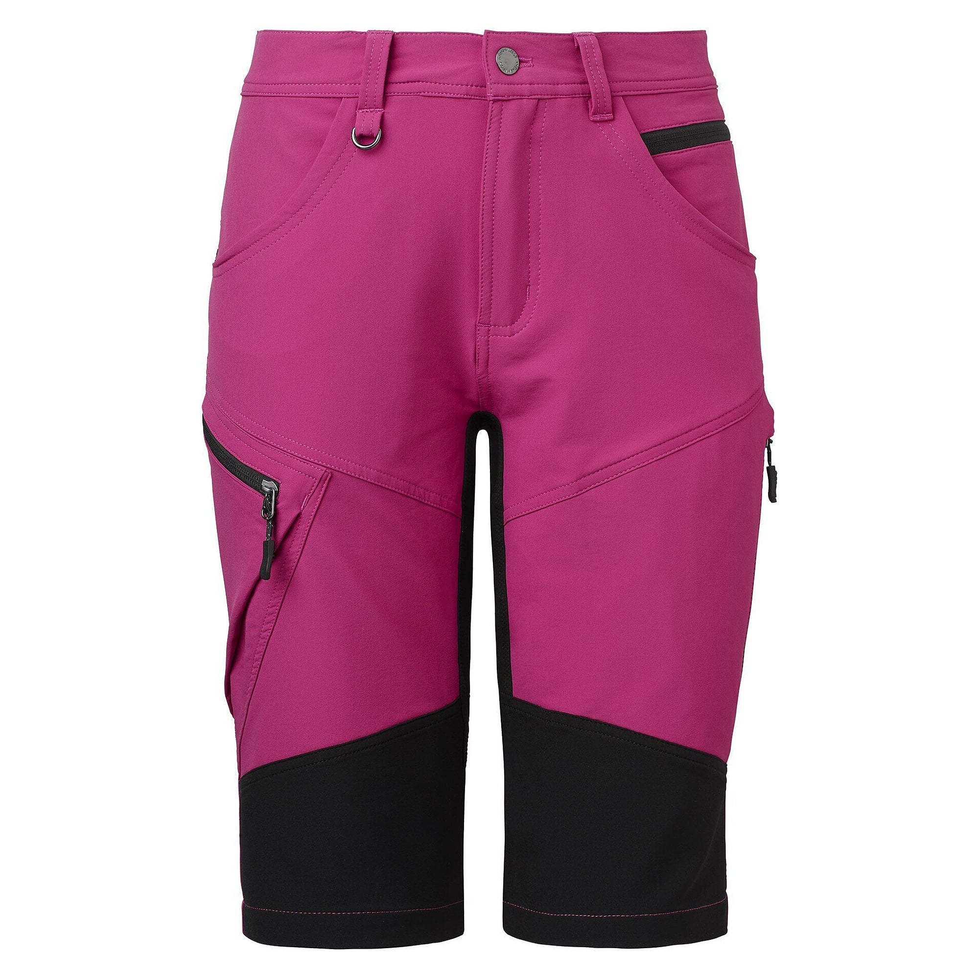 Kurze Stretch-Arbeitshose Wega für Damen, 5-Pocket mit Beintaschen, cerise - South West 1000378658