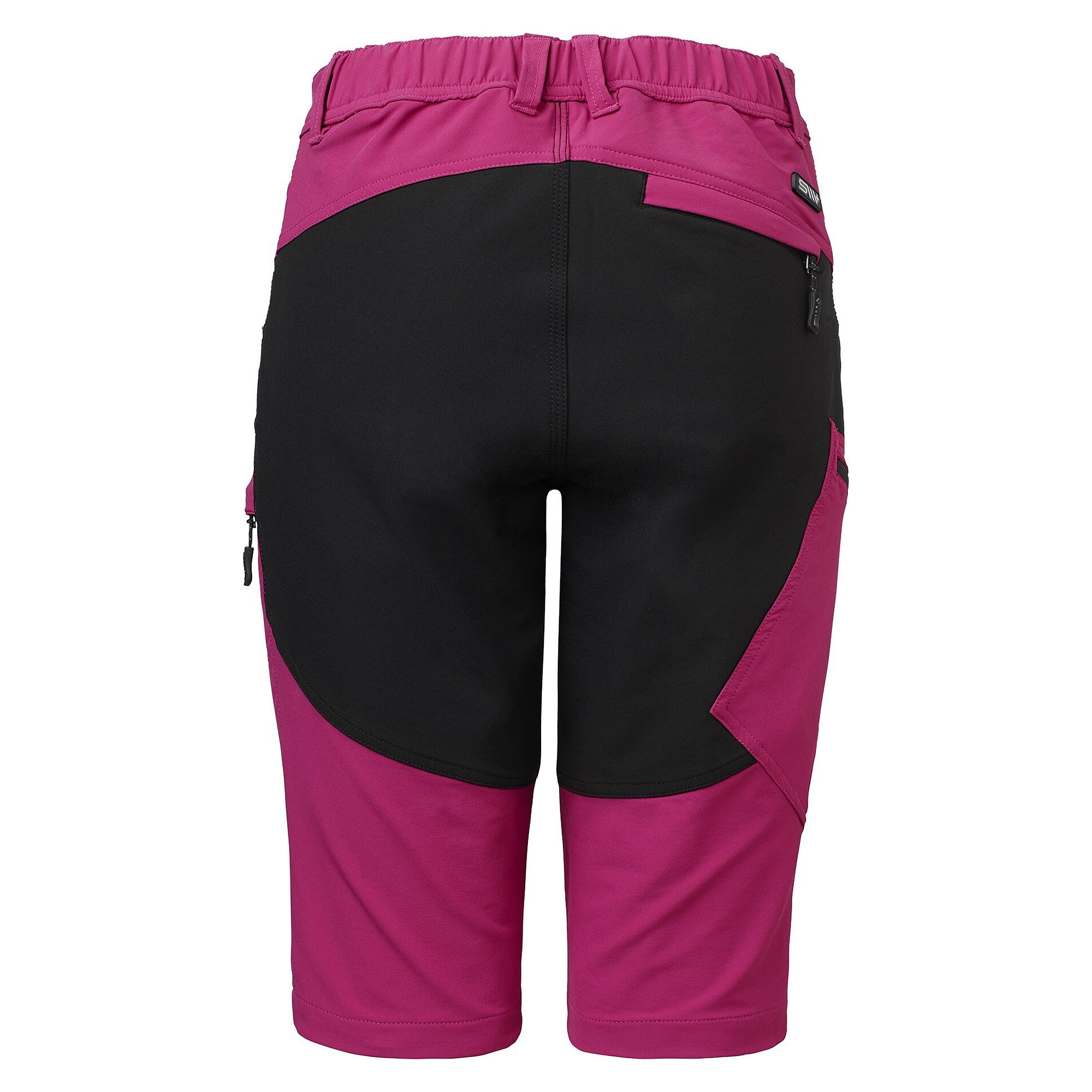 Short de travail stretch Wega femme, 5 poches avec poches cuisse, cerise - South West 1000378658